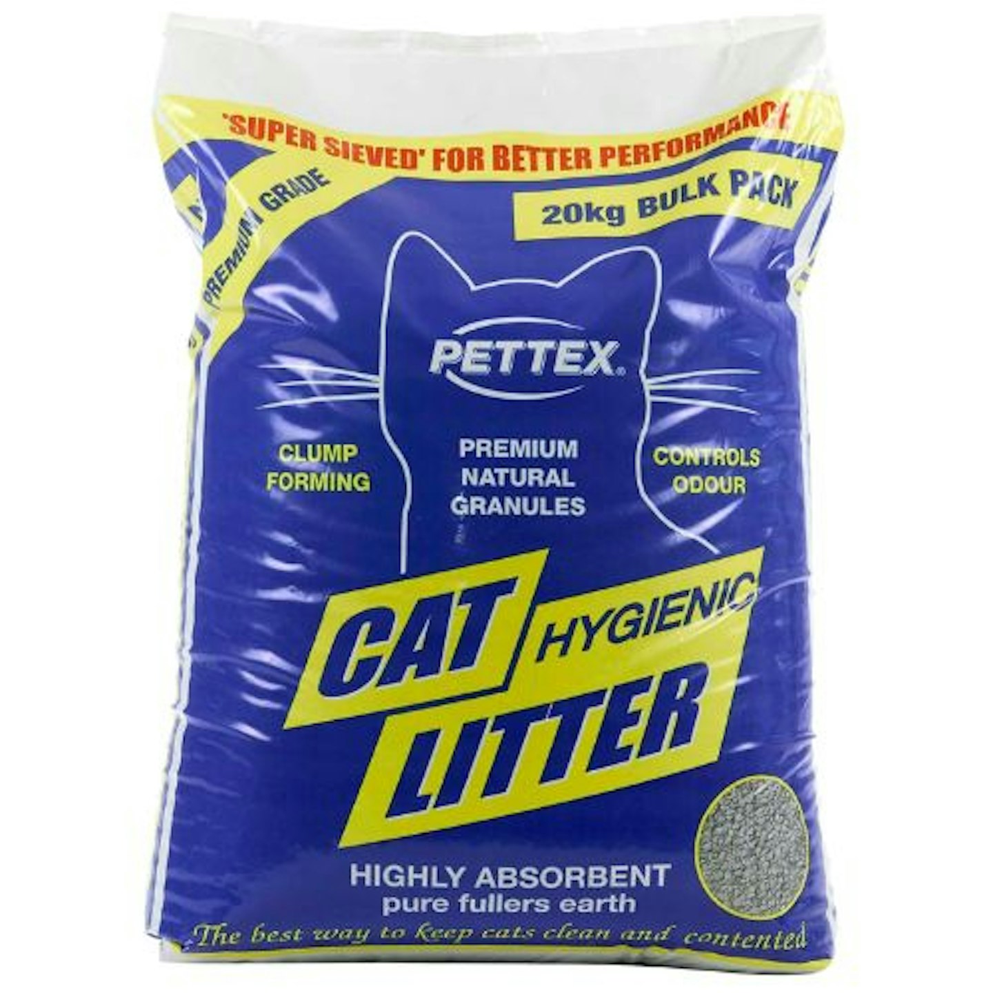 Pettex Premium Dust Extracted Clay Granule Clumping Cat Litter 20kg