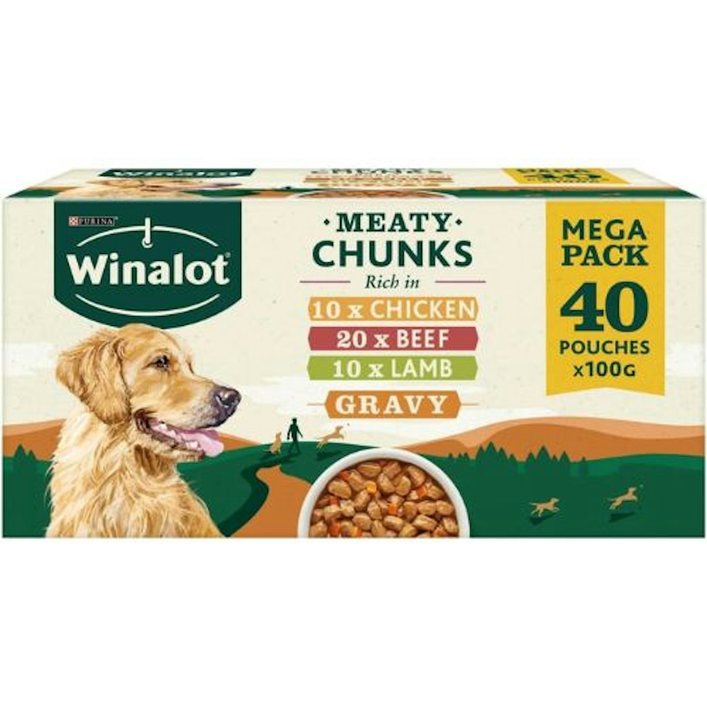 Winalot Dog Food Mixed in Gravy