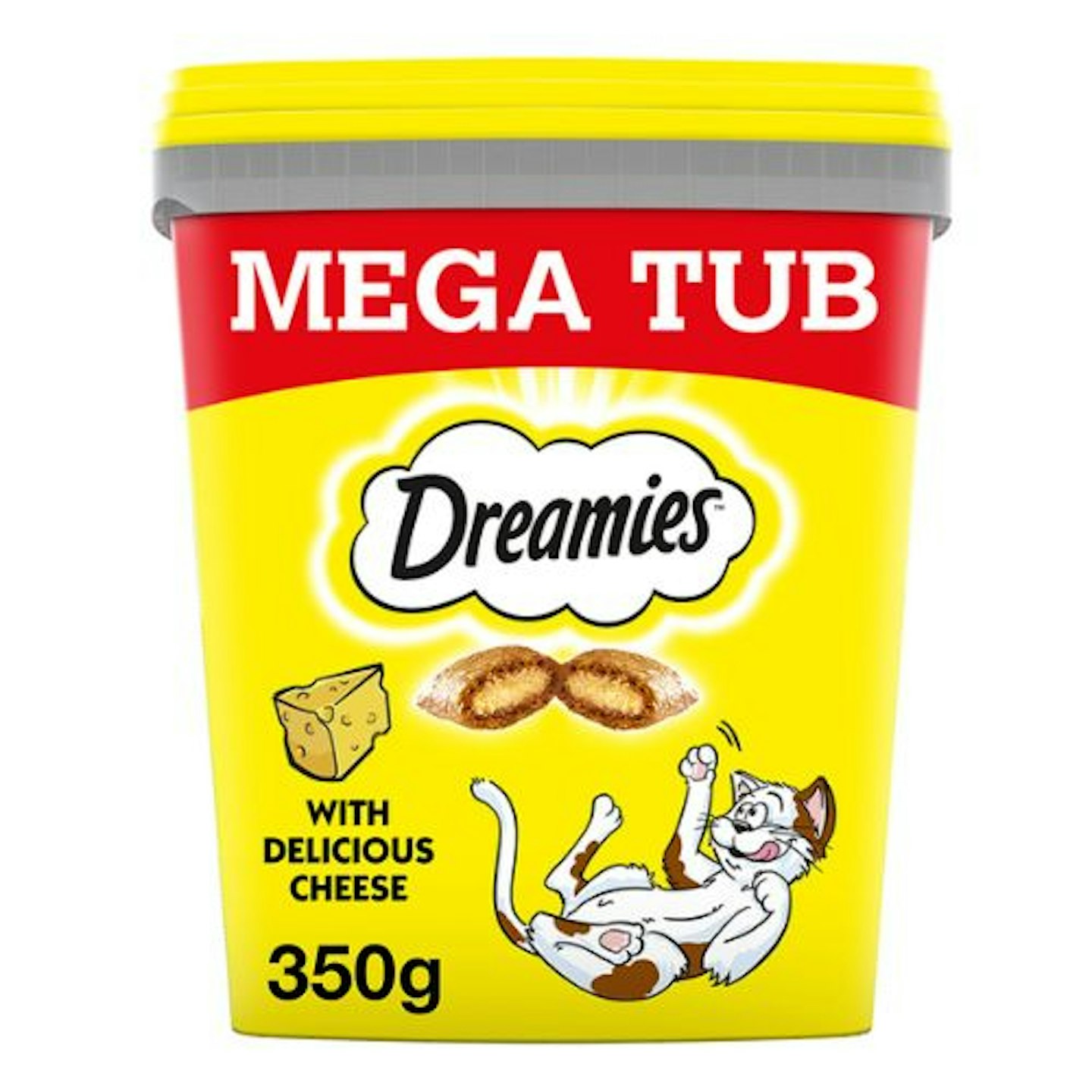 Dreamies Cat Treat Biscuits with Cheese Bulk Mega Tub