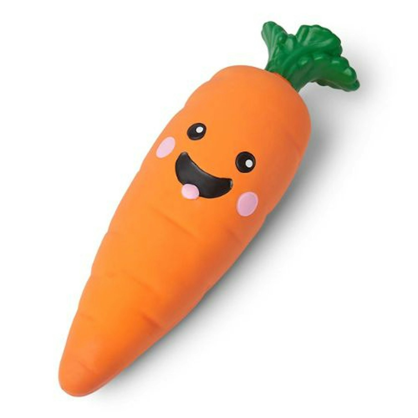 Pets at Home Christmas Caroling Carrot Soft Latex Dog Toy