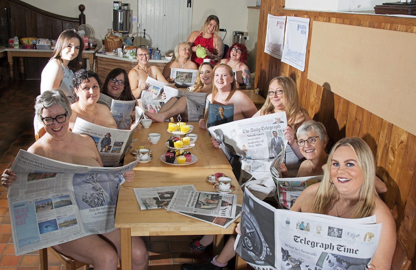 stripped for charity calendar