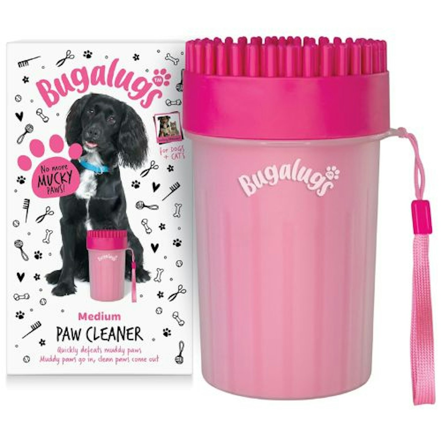 Bugalugs Portable Dog Shower Paw Cleaner