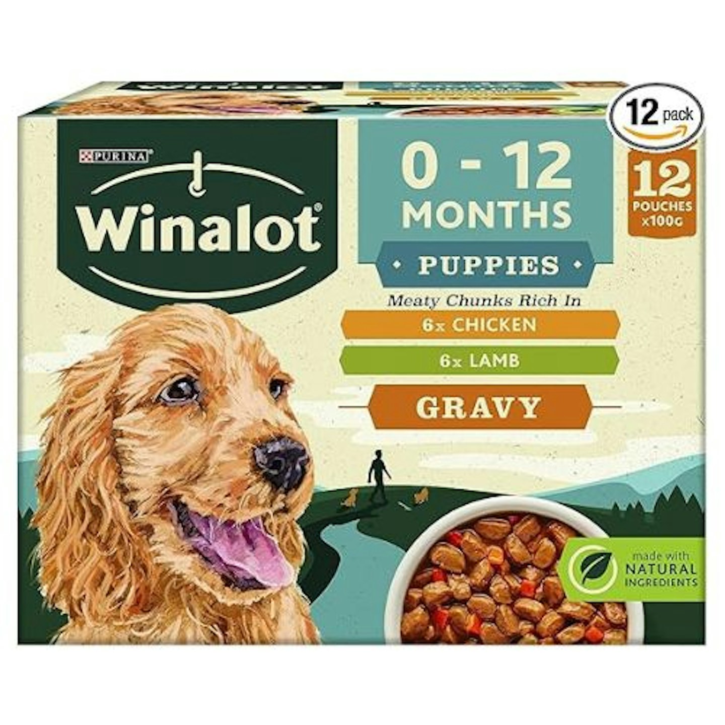 product image of WINALOT Meaty Chunks Puppy Mixed in Gravy