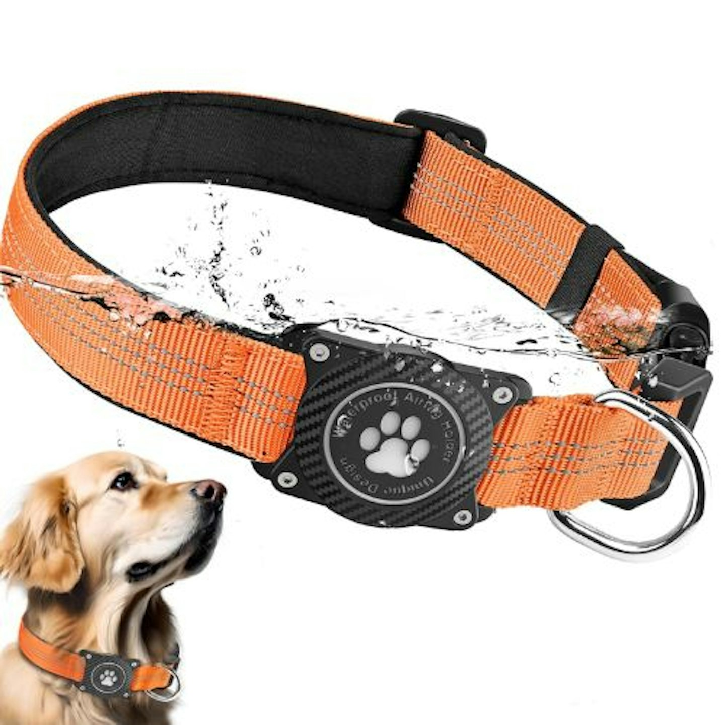 Ytanest Reflective AirTag Dog Collar