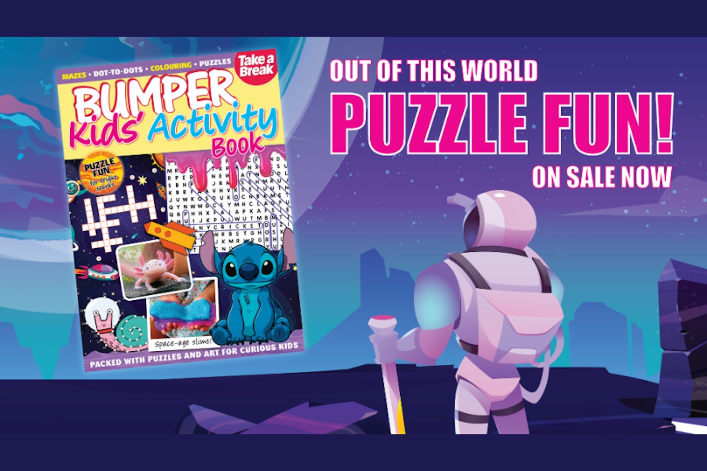 Get the new Bumper Kids' Activity Book today
