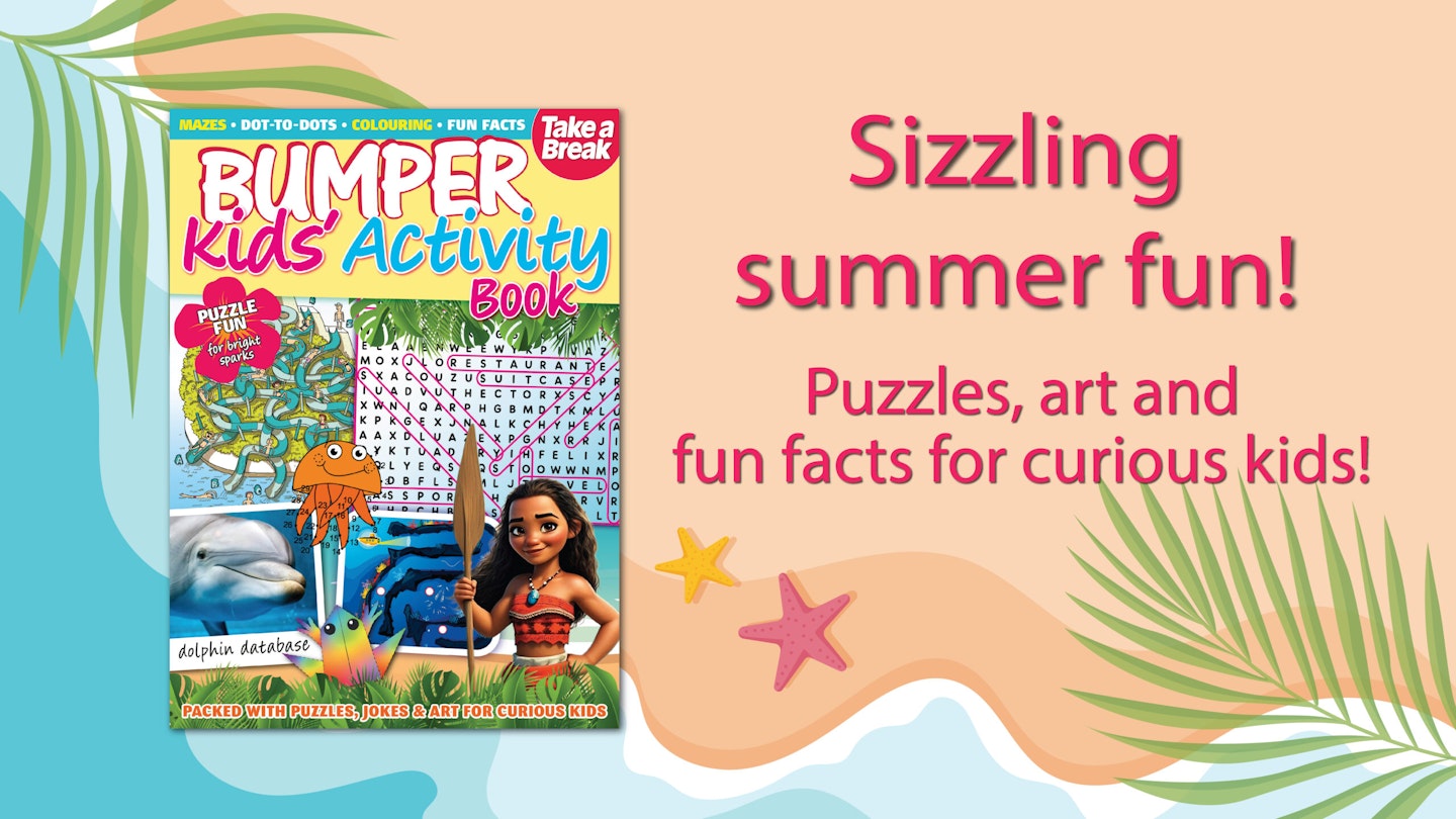 Get the bumper kids activity book today!