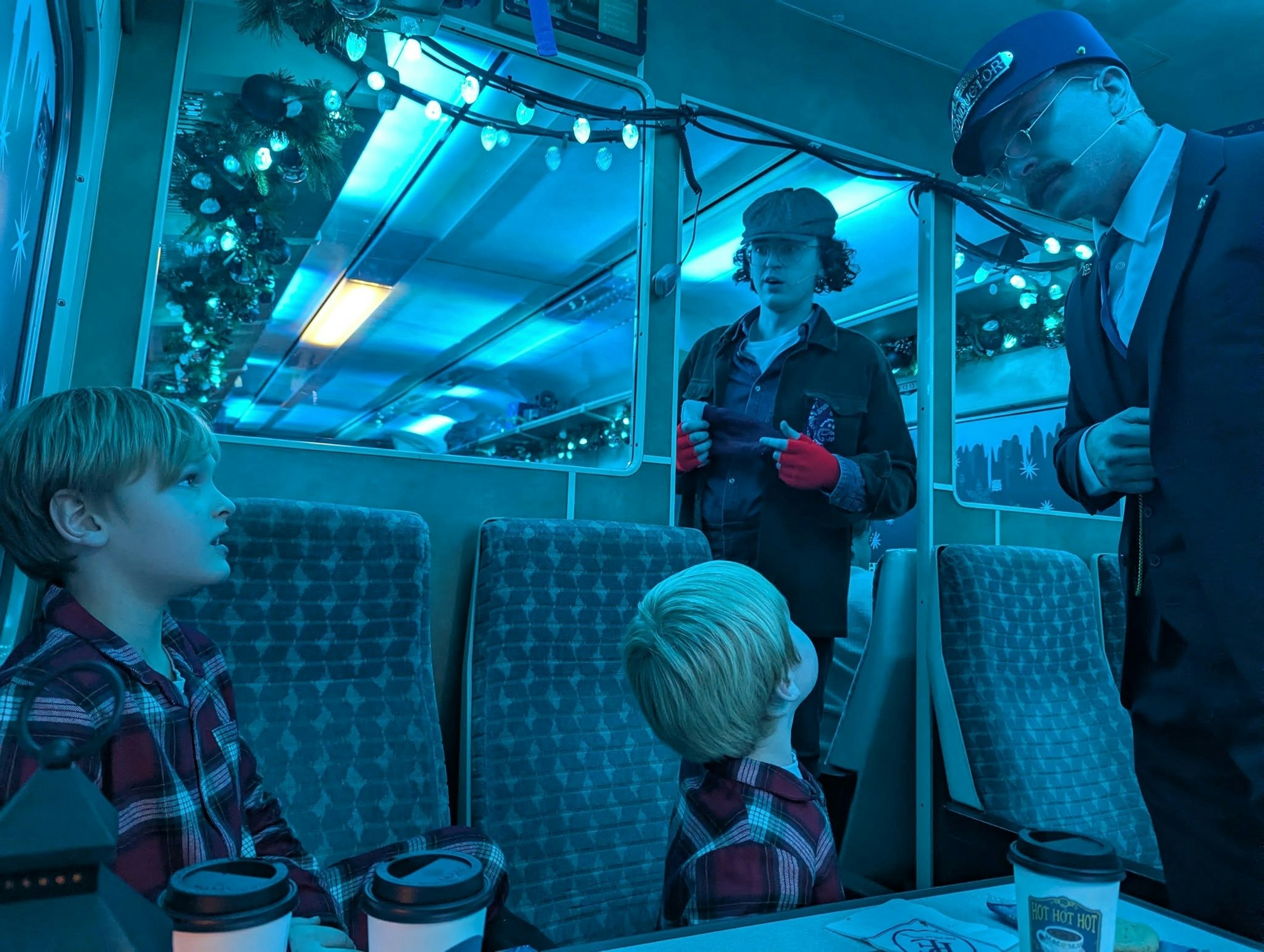 The polar express train ride
