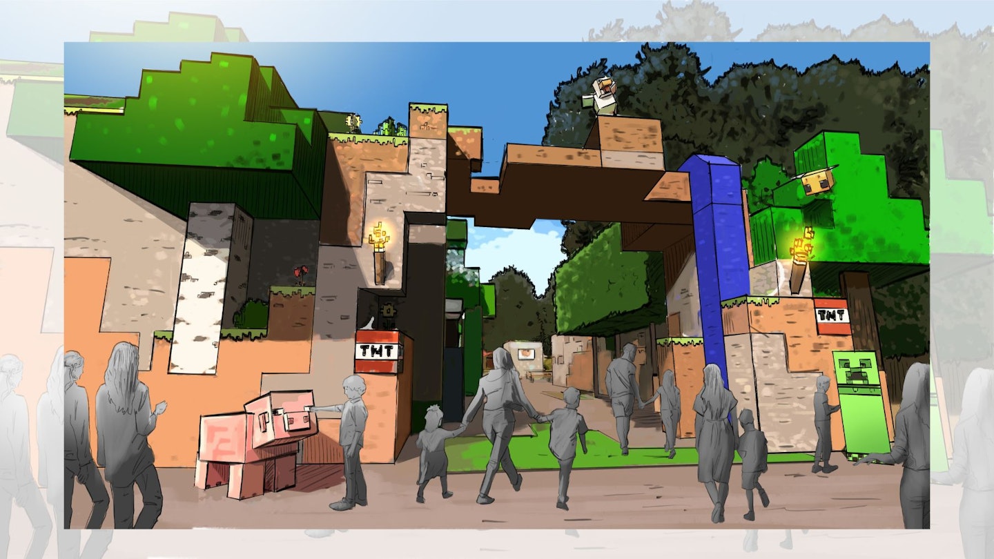 The world's first Minecraft theme park land will open in the UK next year