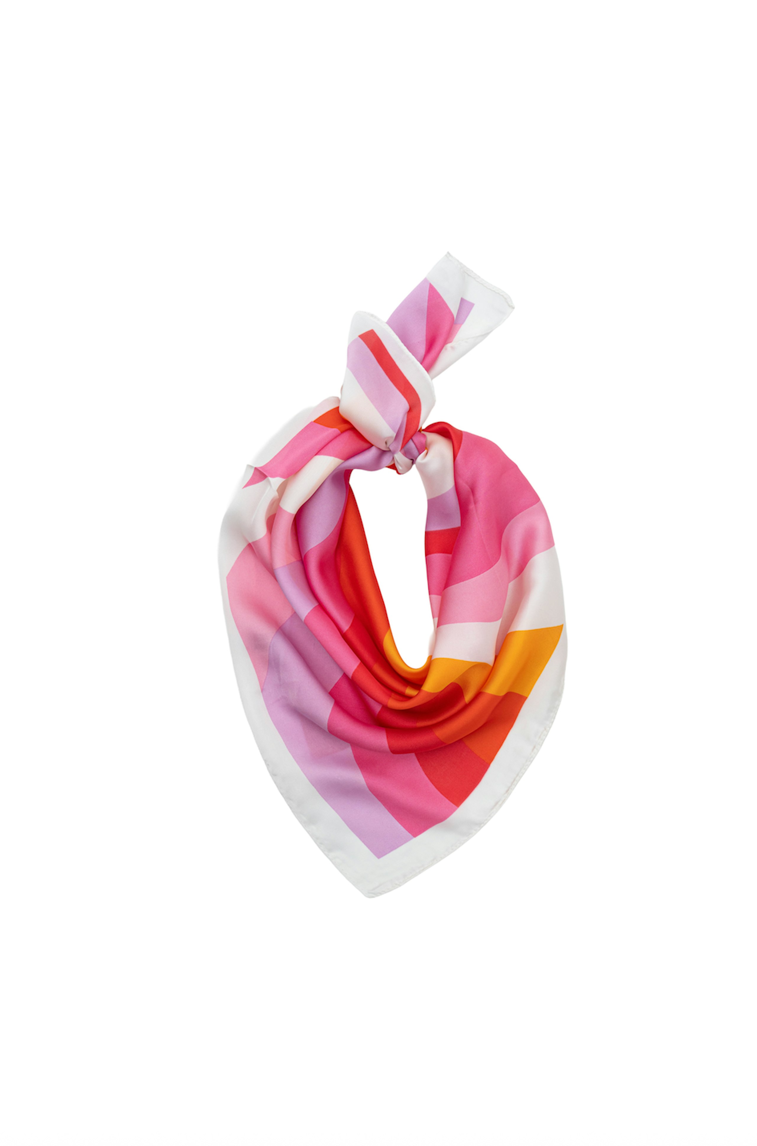 Striped Silk Scarf
