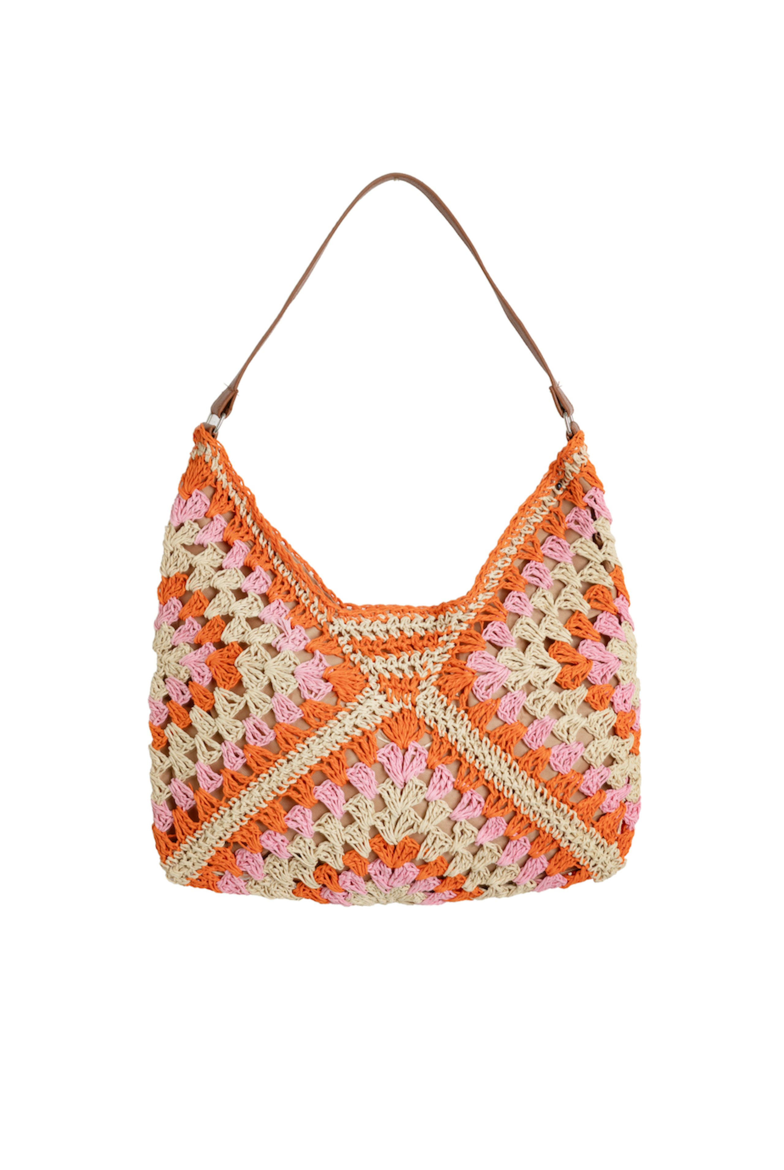 Orange Crochet Bag
