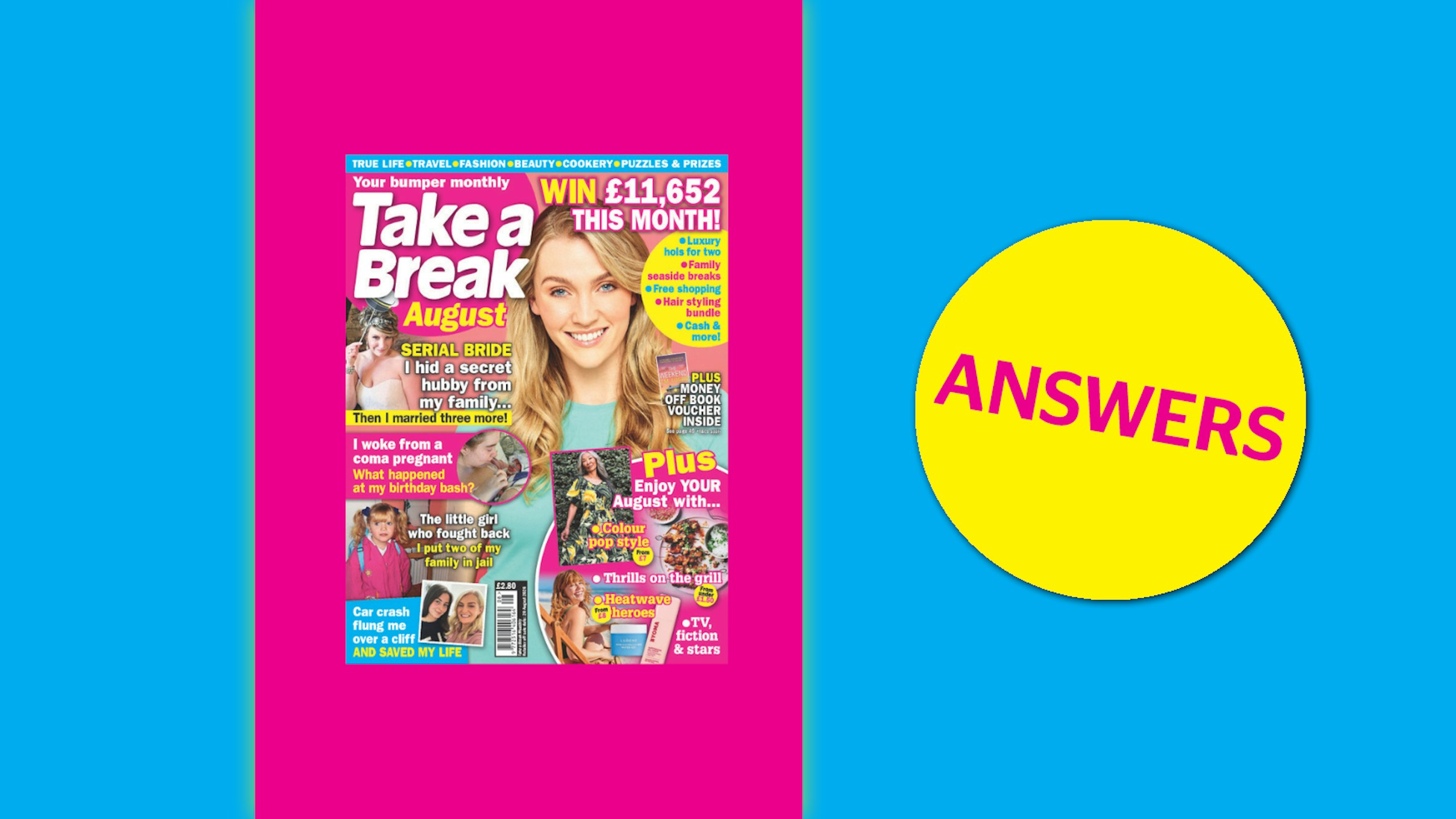 Take a Break August Answers