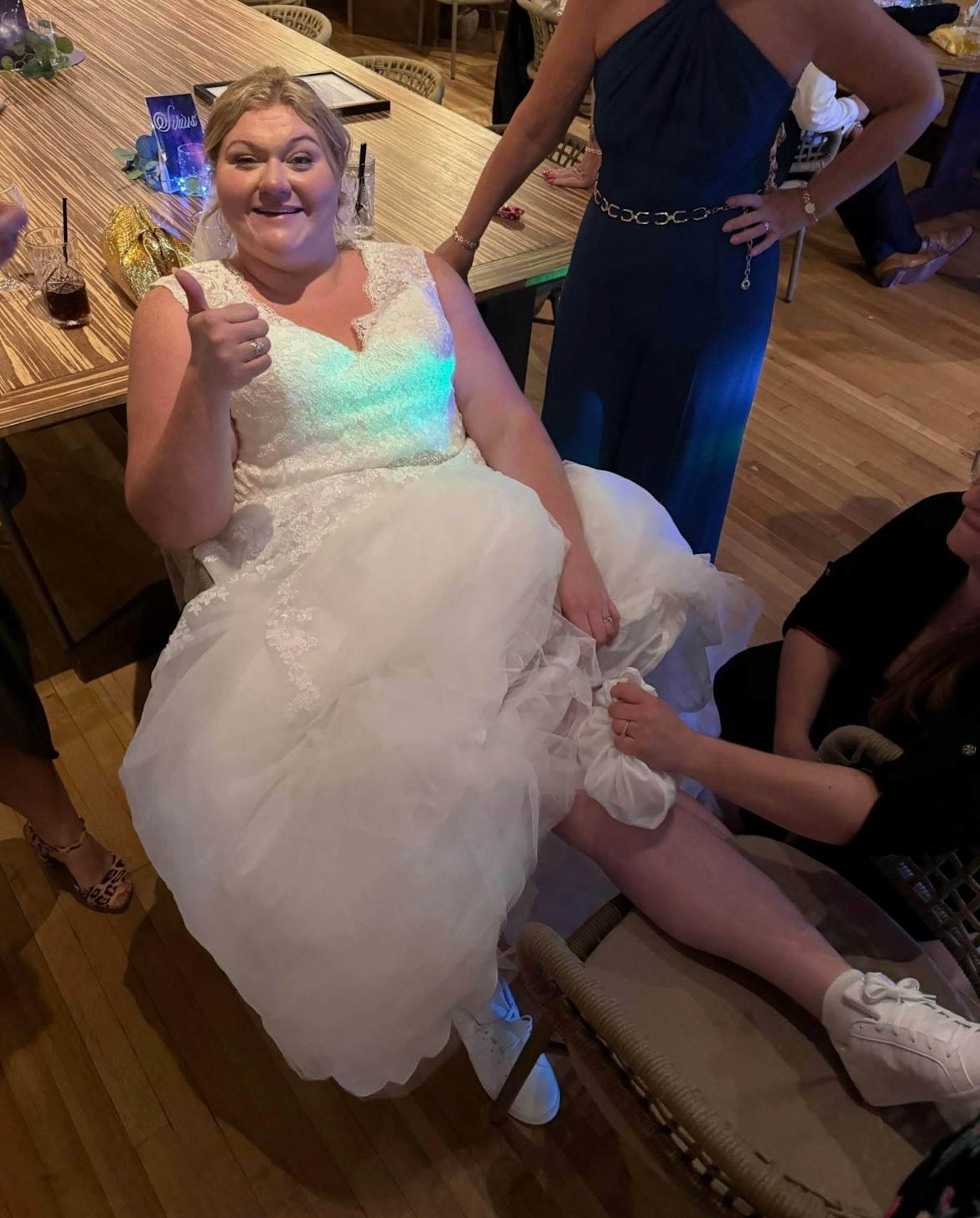 bride accident