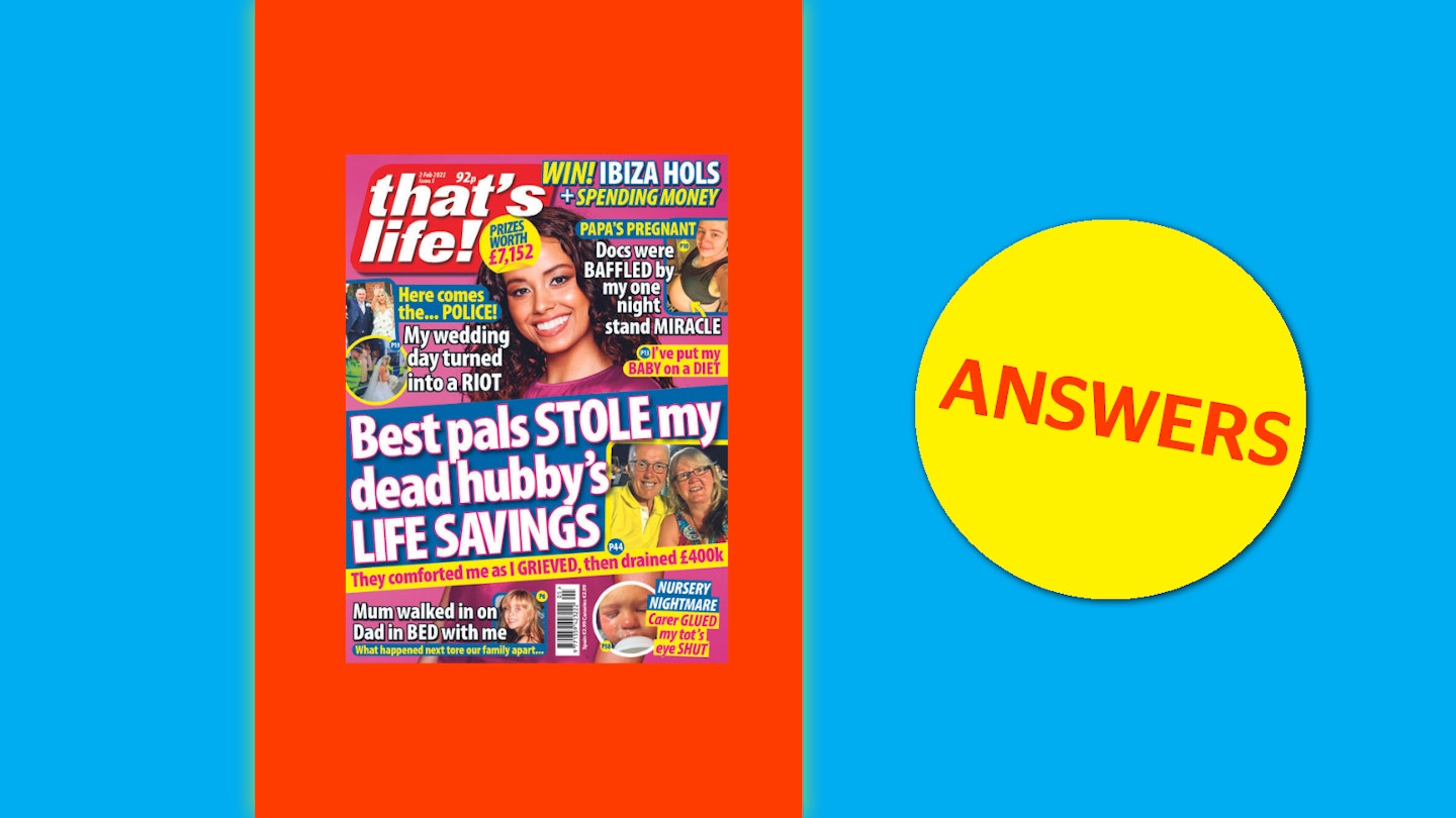 that’s life! Issue 5 Answers