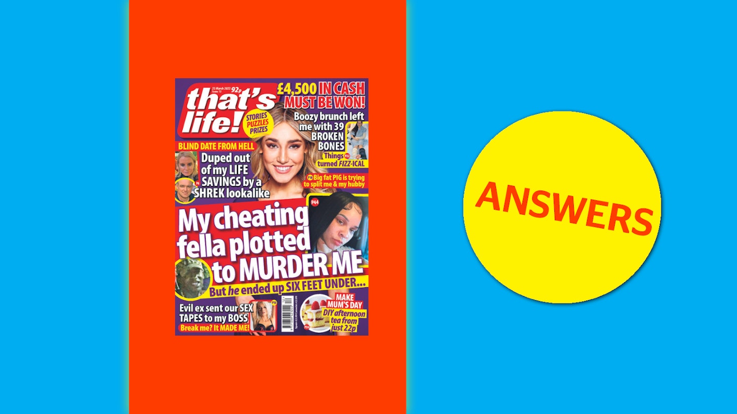 that's life! Issue 12 Answers