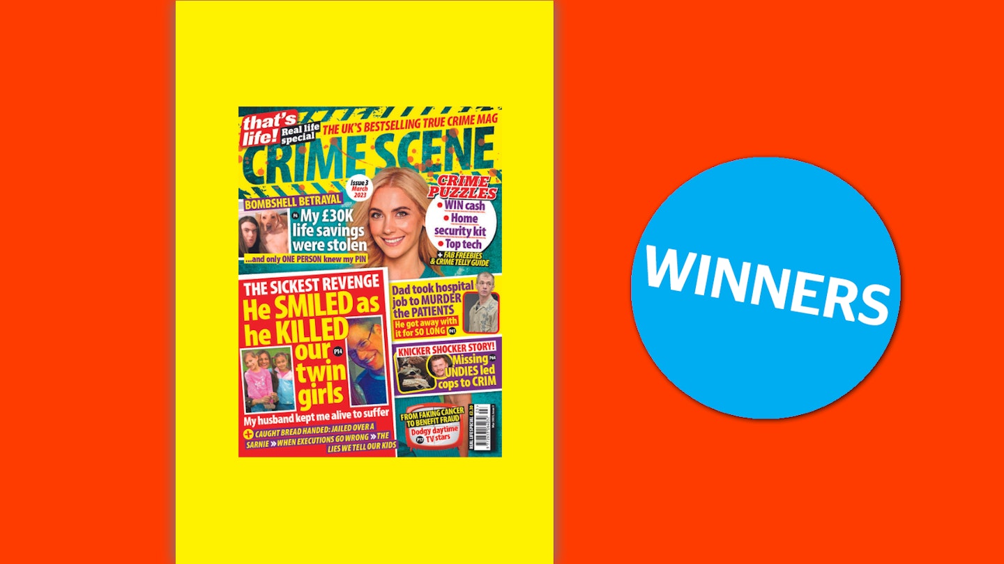that's life! Crime Scene March Winners