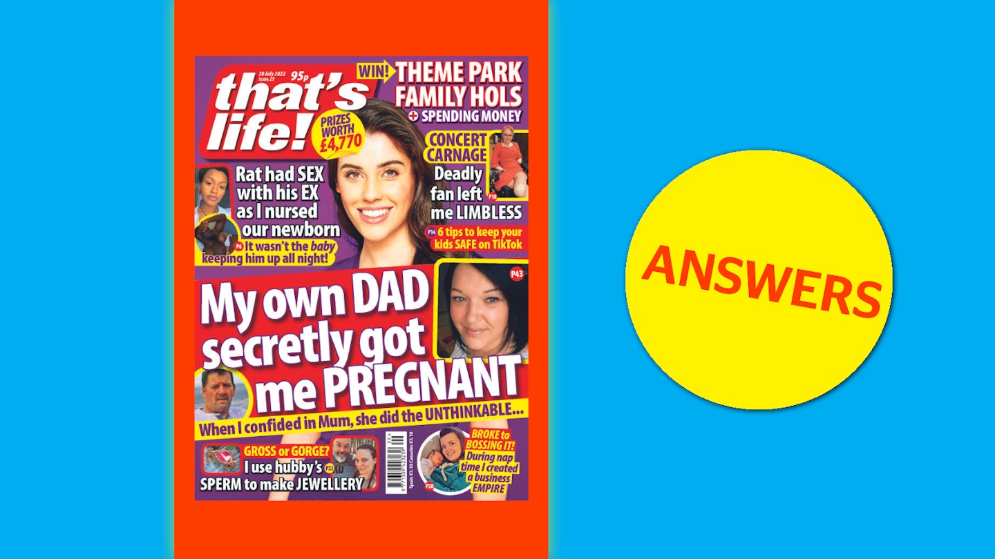 that's life! Issue 29 Answers