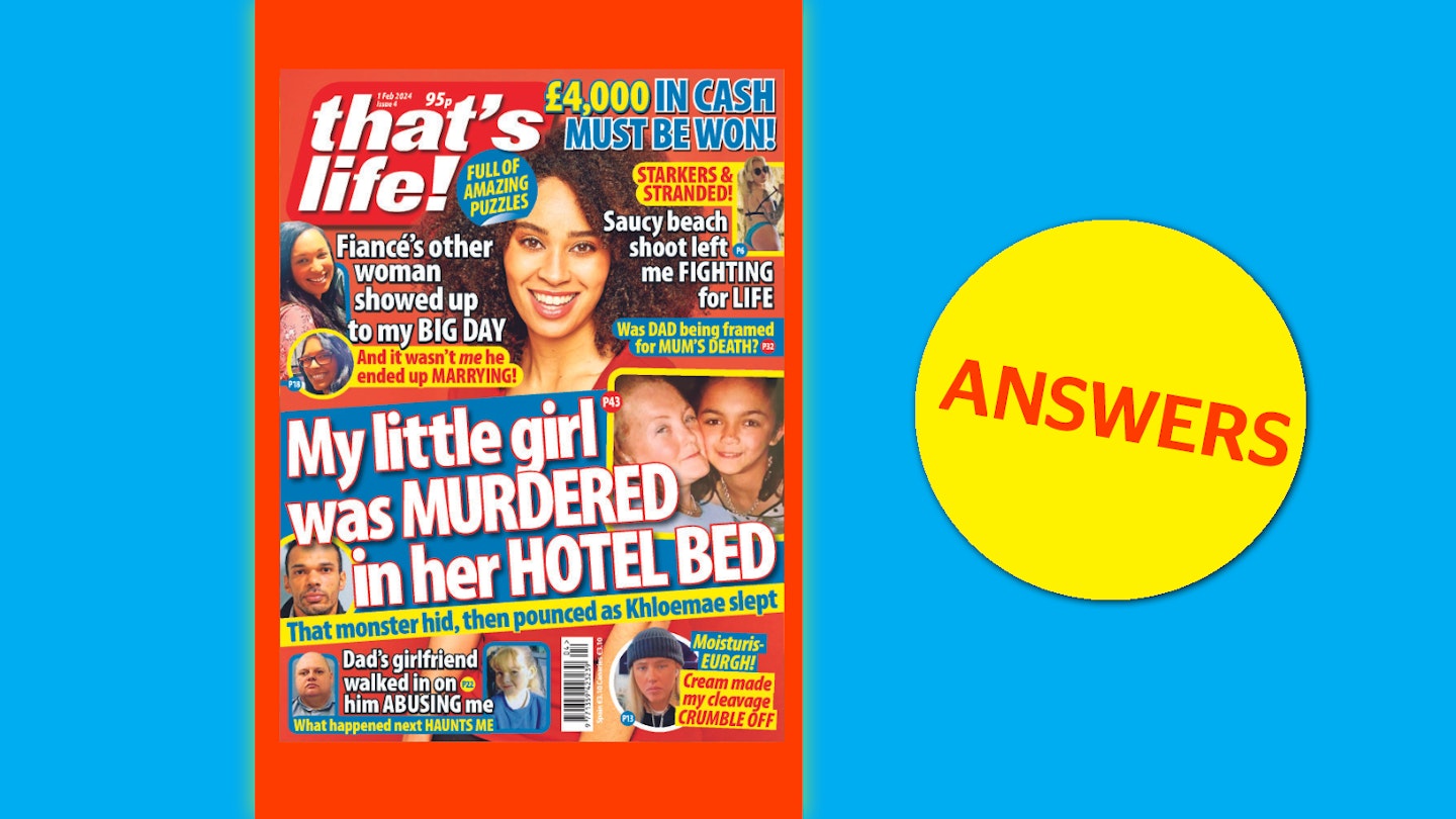 that's life! Issue 4 Answers