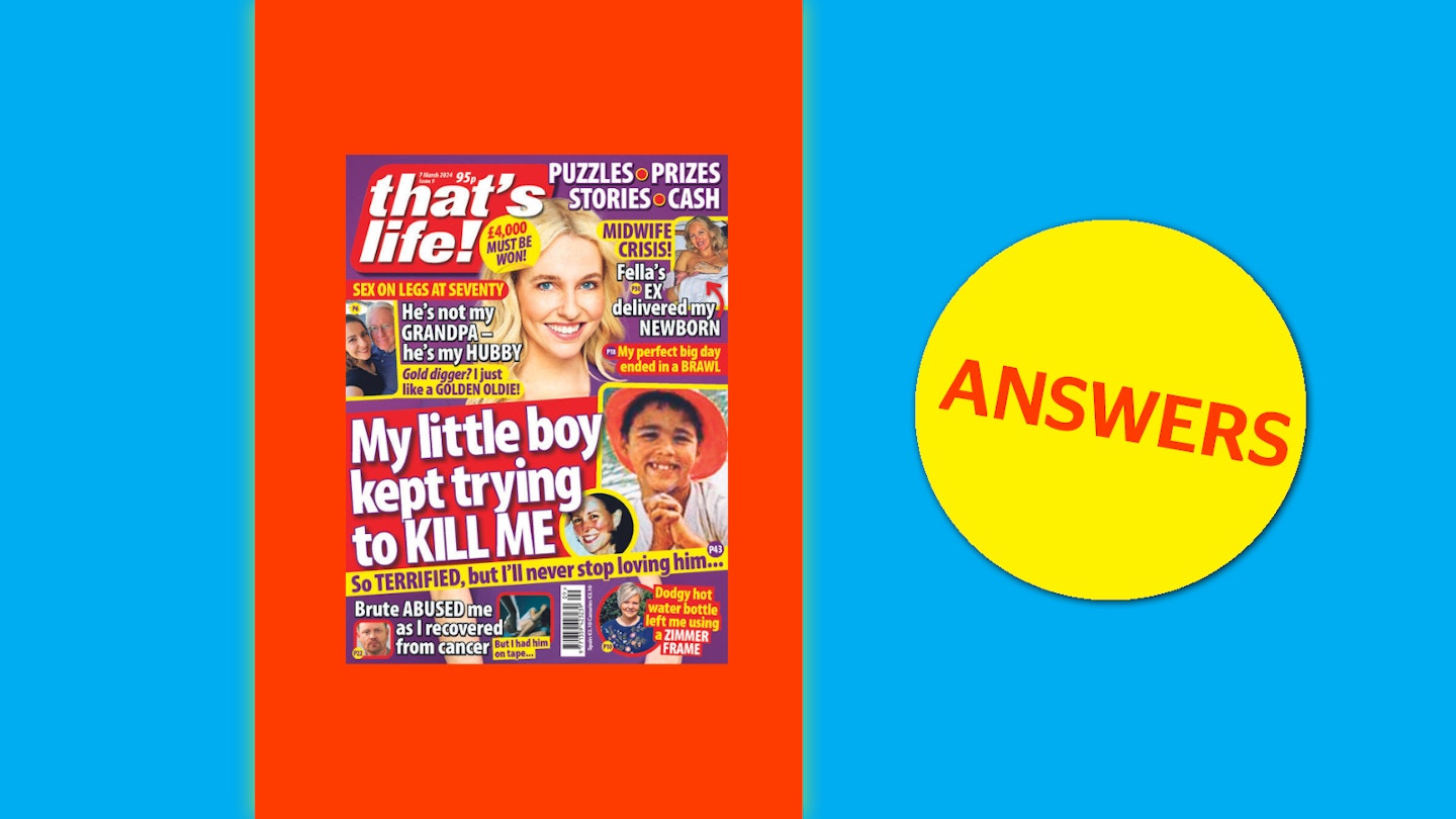 that's life! Issue 9 Answers