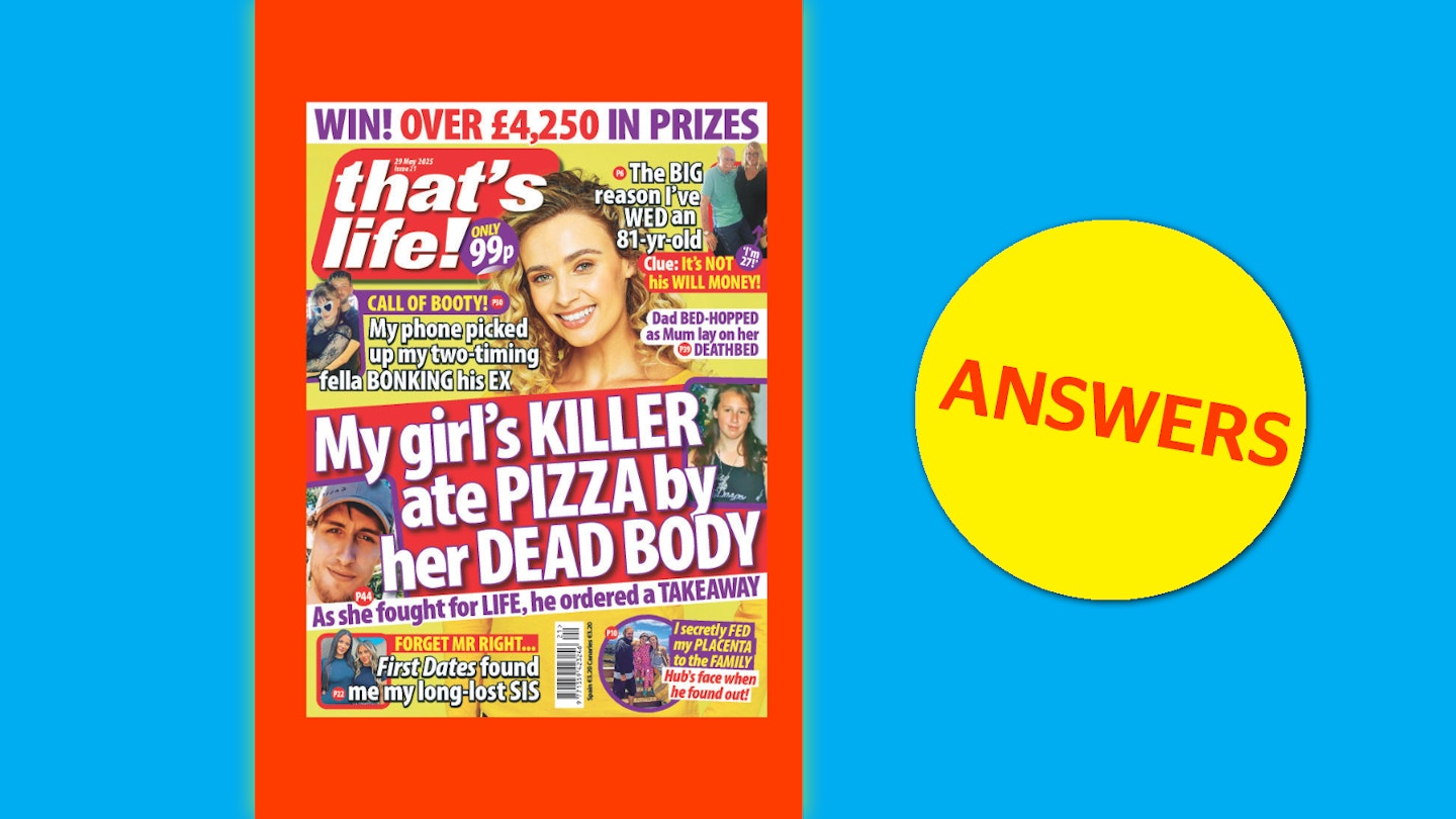 Thats Life Issue 21 Entry Coupon