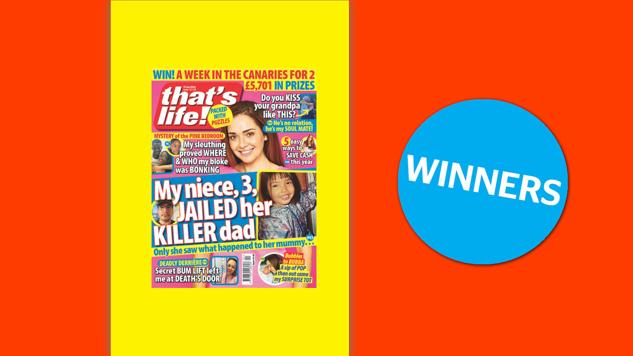 that's life! Issue 01 Winners