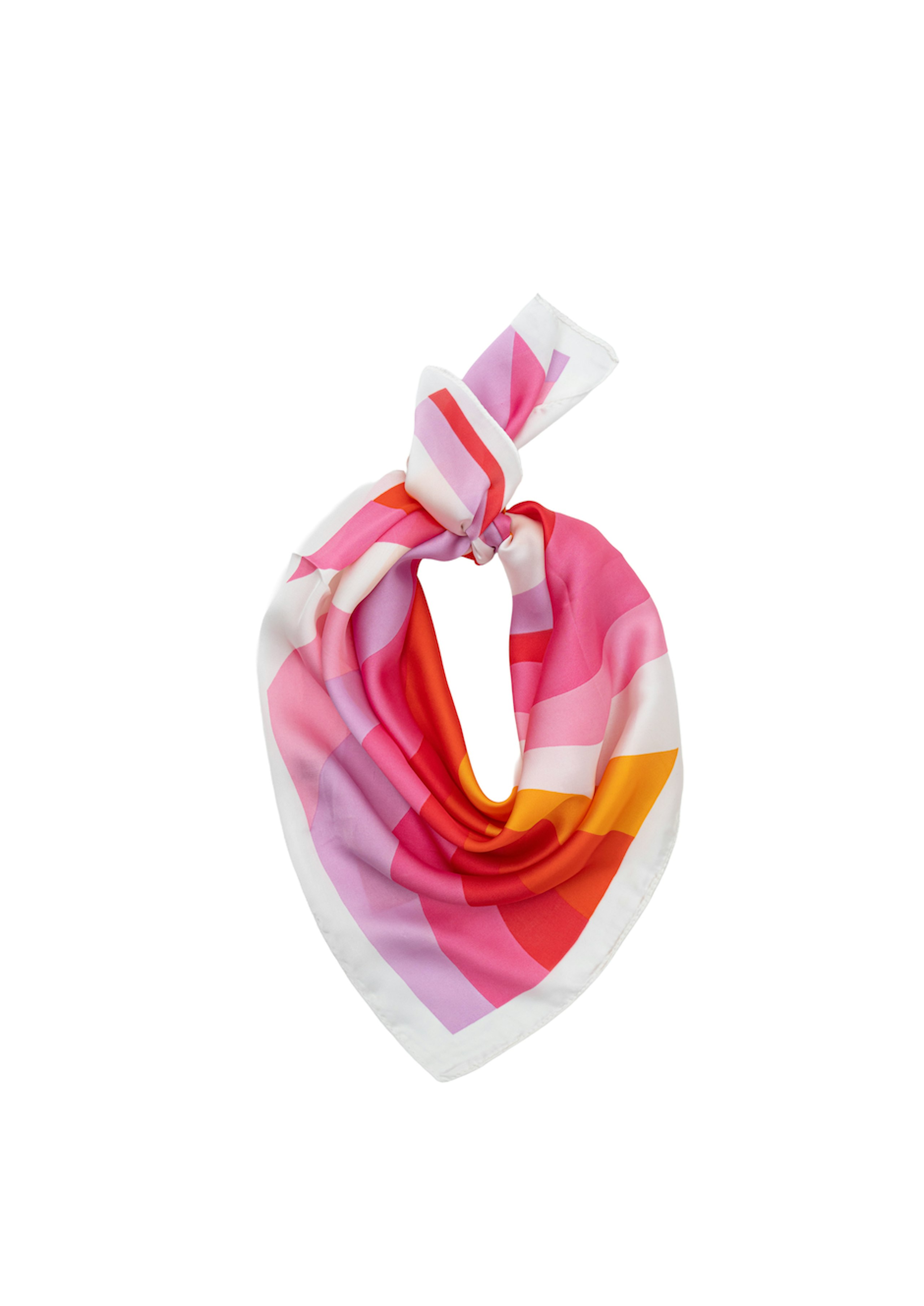 Striped Silk Scarf