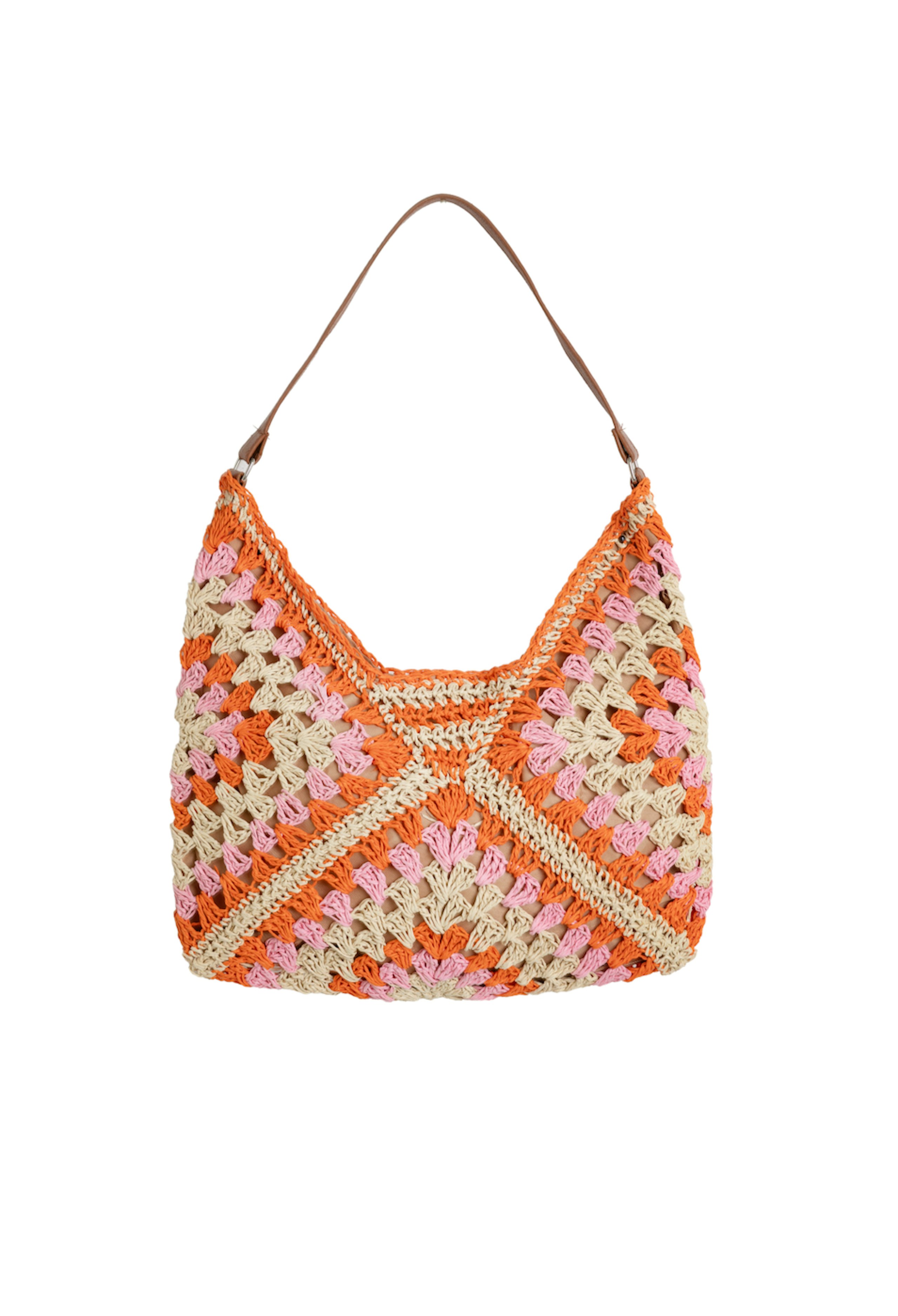 Orange Crochet Bag