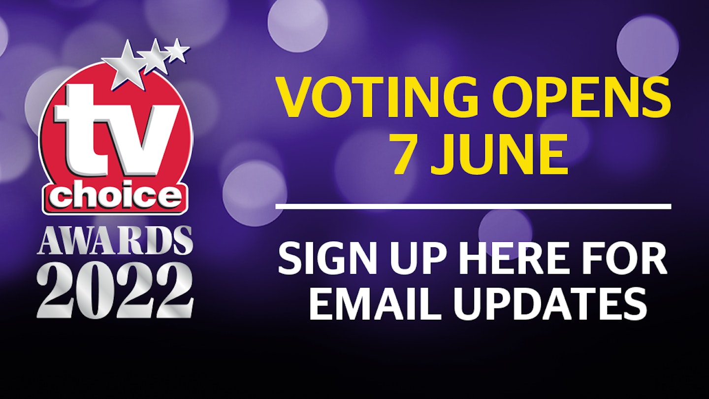 Voting for the TV Choice Awards 2022 opens on Tuesday 7 June