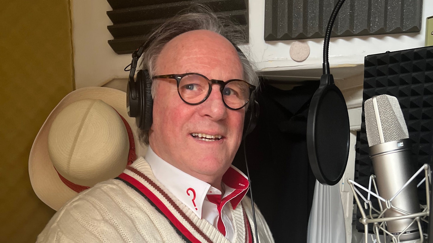 Peter Davison, in his home studio