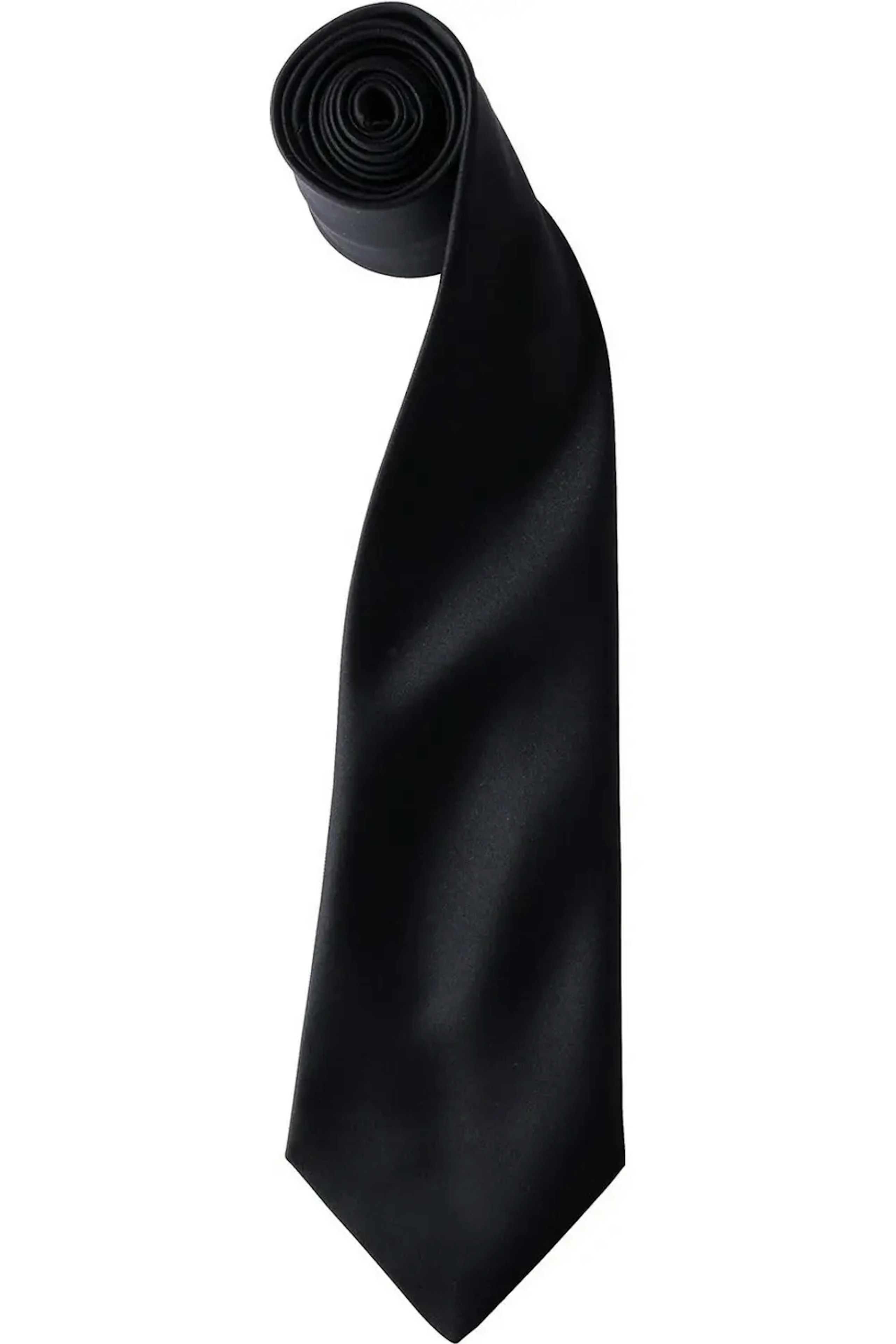 Black Satin Tie