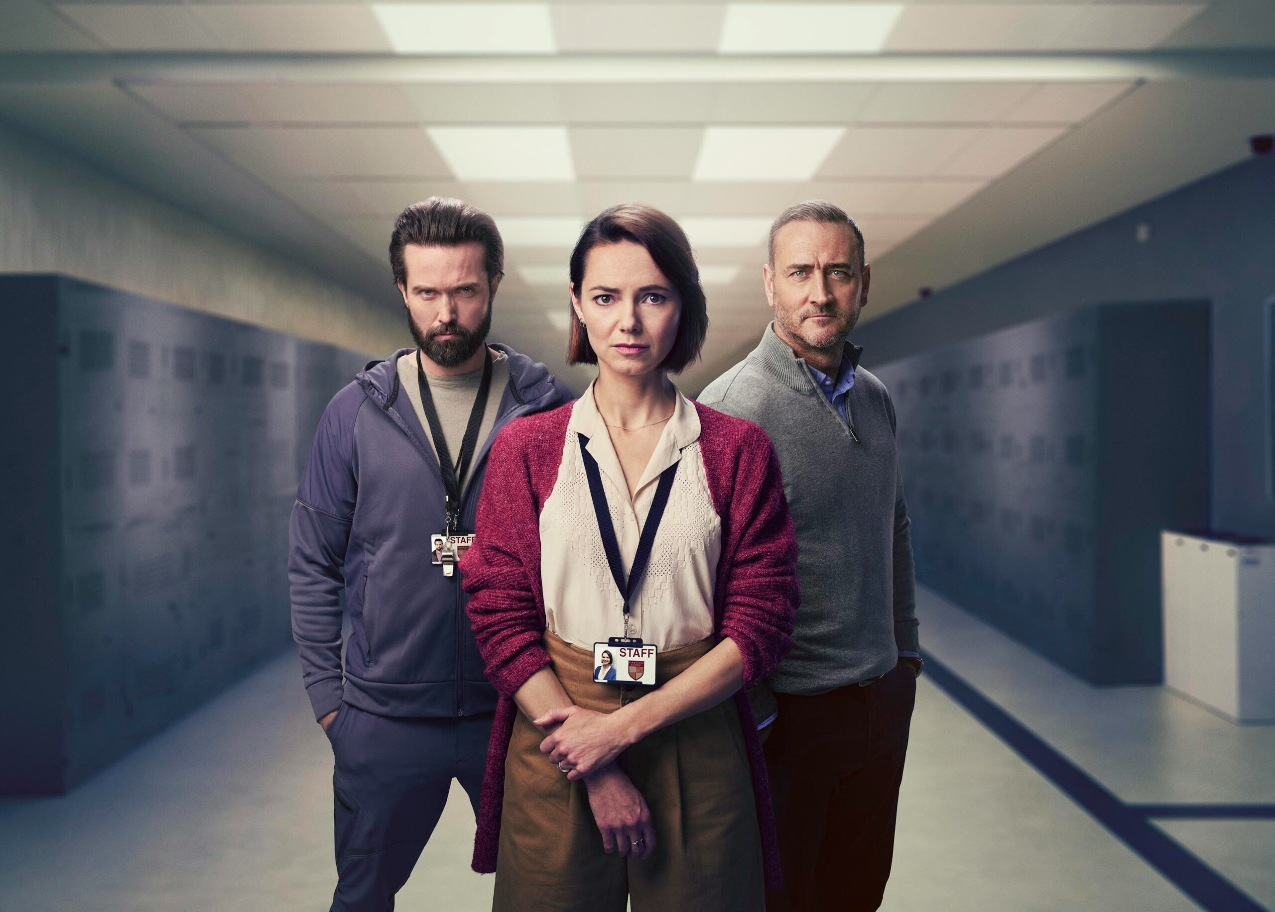 Kara Tointon as Dani alongside Emmett J. Scanlan and Will Mellor in The Teacher S2