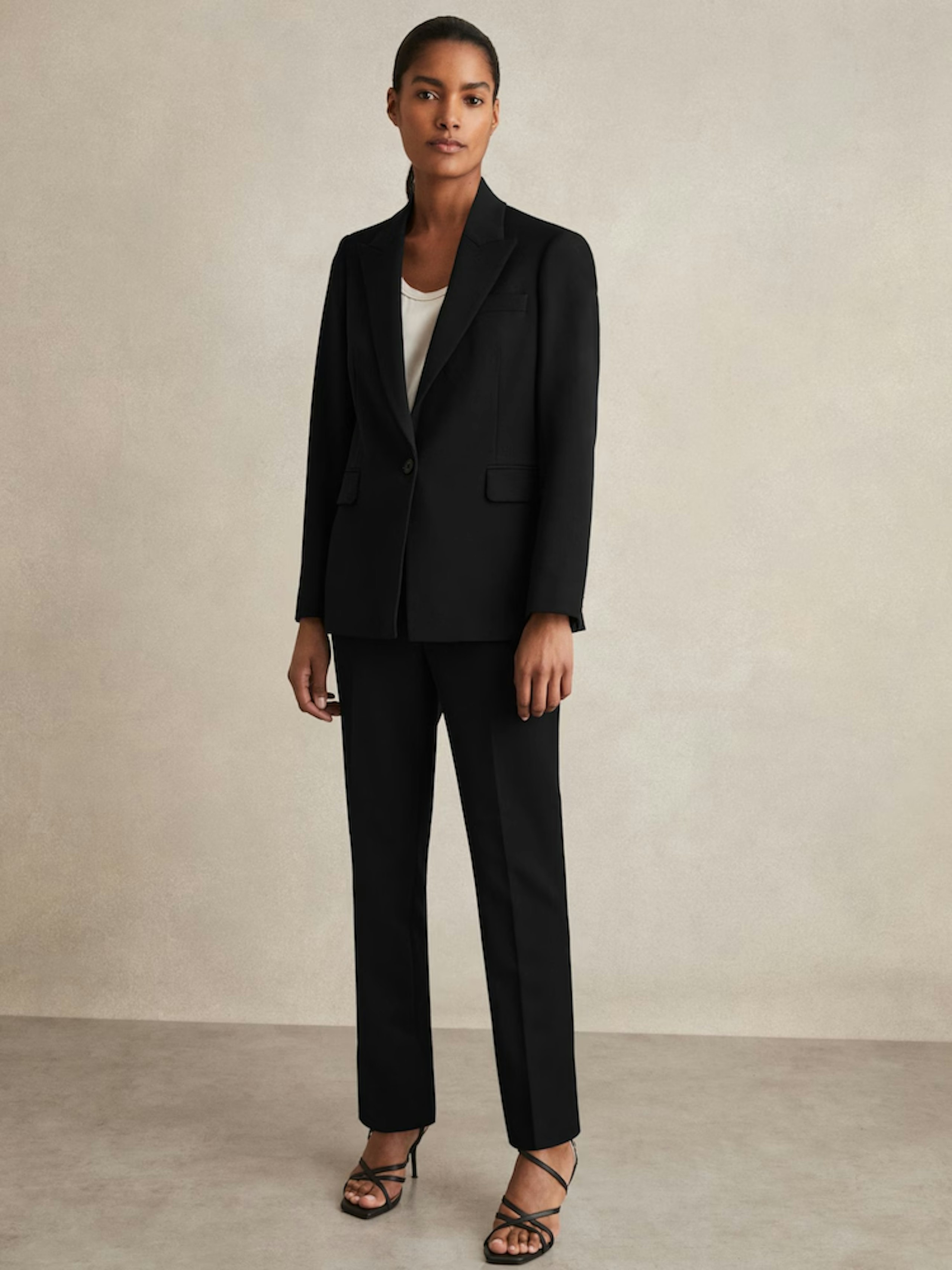 Reiss Slim-Fit Suit Trousers in Black