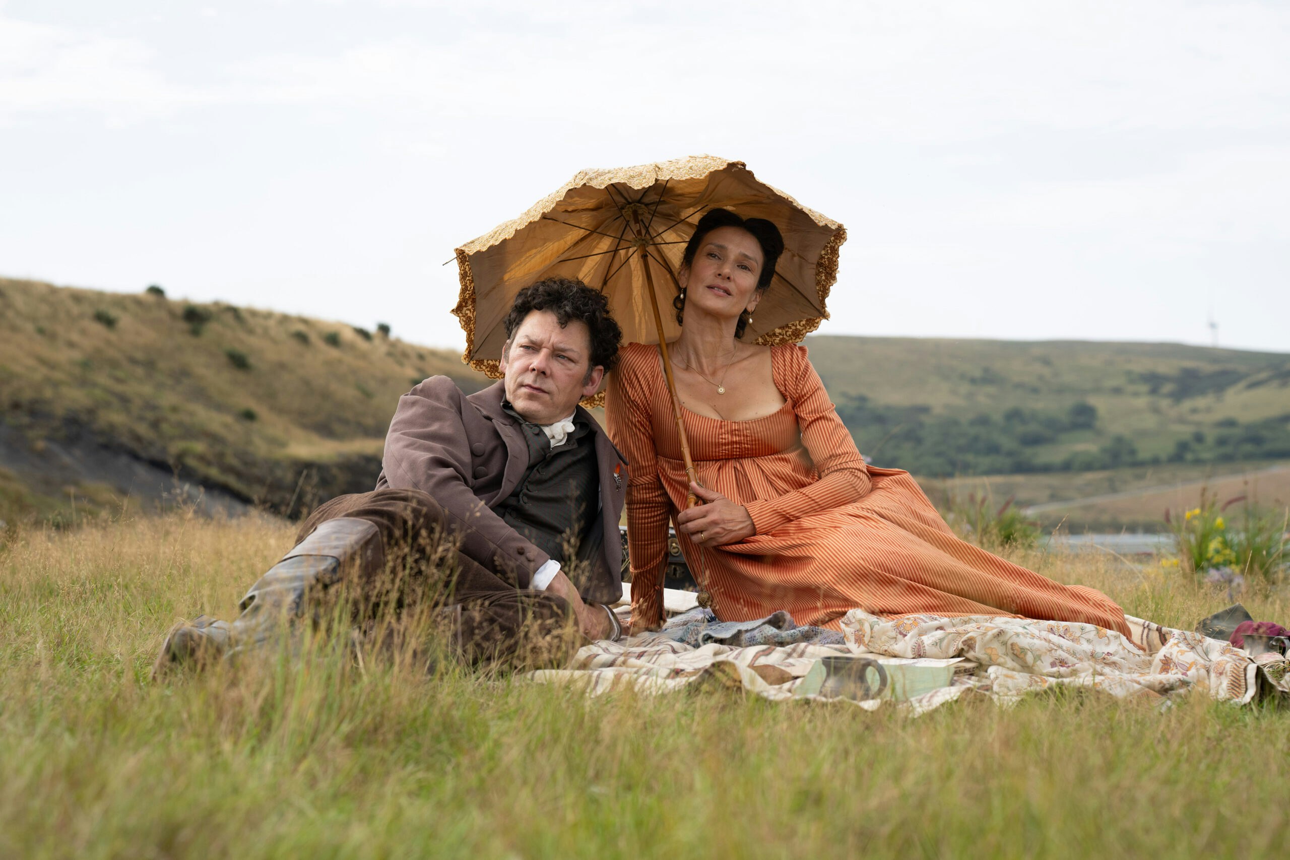 Richard Coyle as Mr Gardiner (left) in The Other Bennet Sister