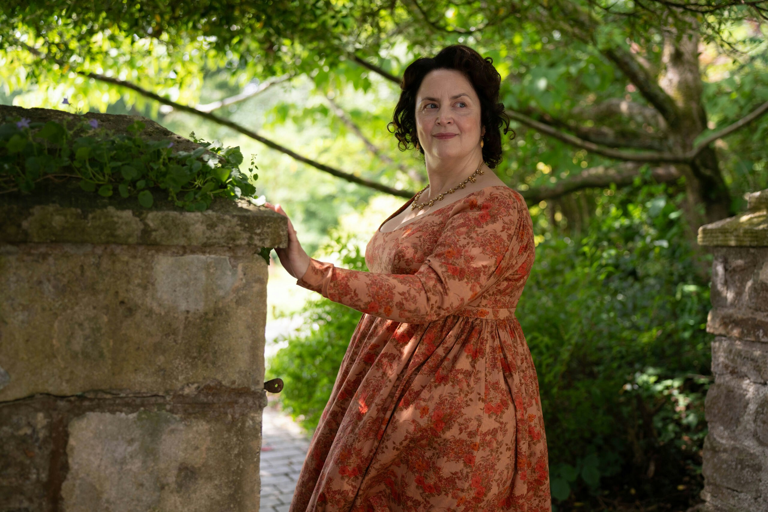 Ruth Jones as Mrs Bennet in The Other Bennet Sister