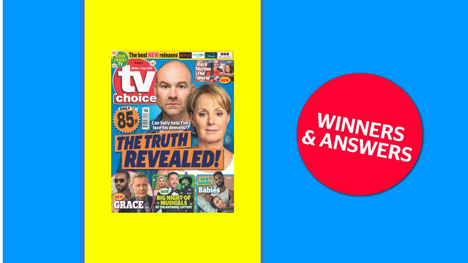 Issue 14 Answers and Winners | Competitions | TV Choice Magazine