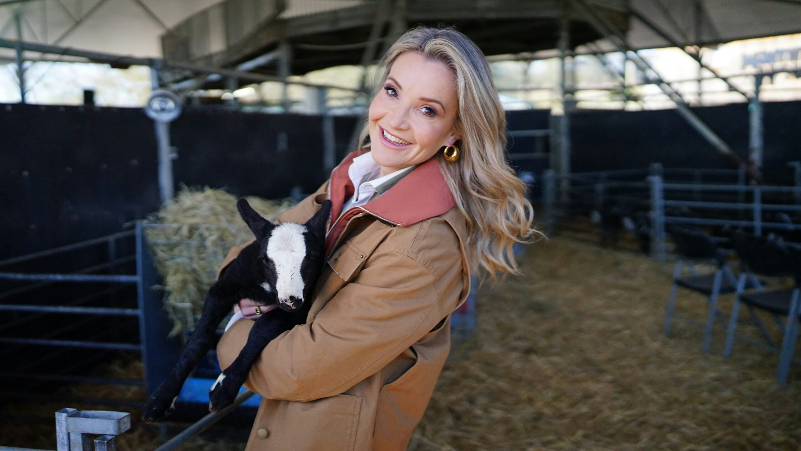 Helen Skelton in Springtime on the Farm