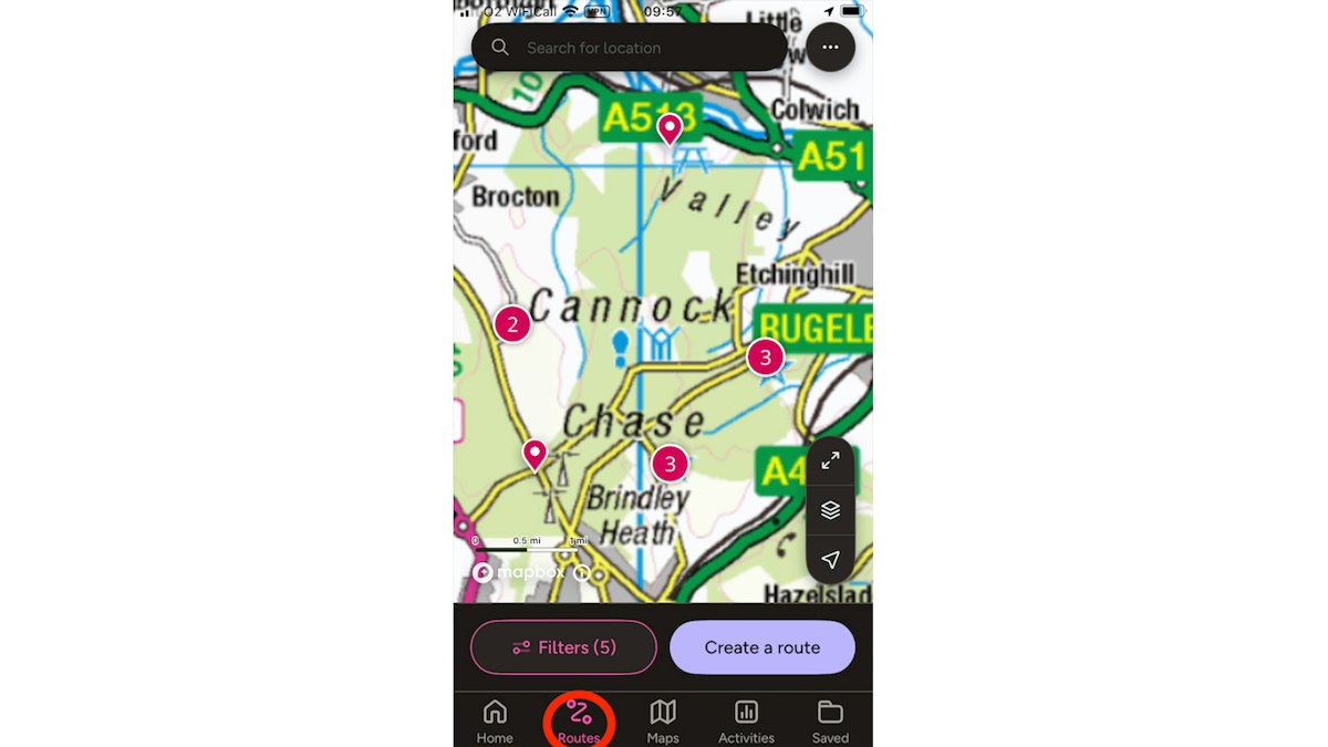 Person Using Os Map Get to know the new improved OS Maps app – and 5 must-dos for 1000 milers