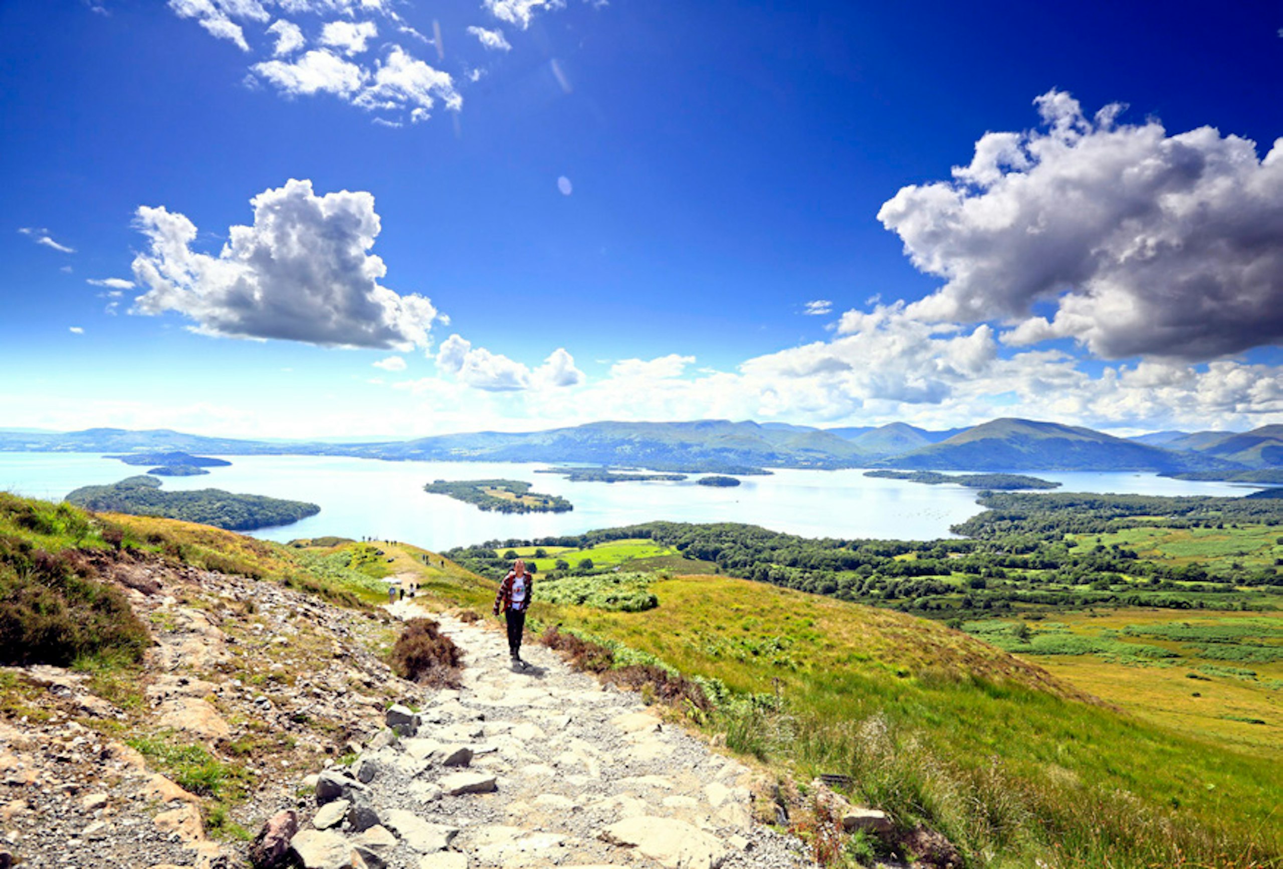 Guy at Conic Hill above Loch Lomond