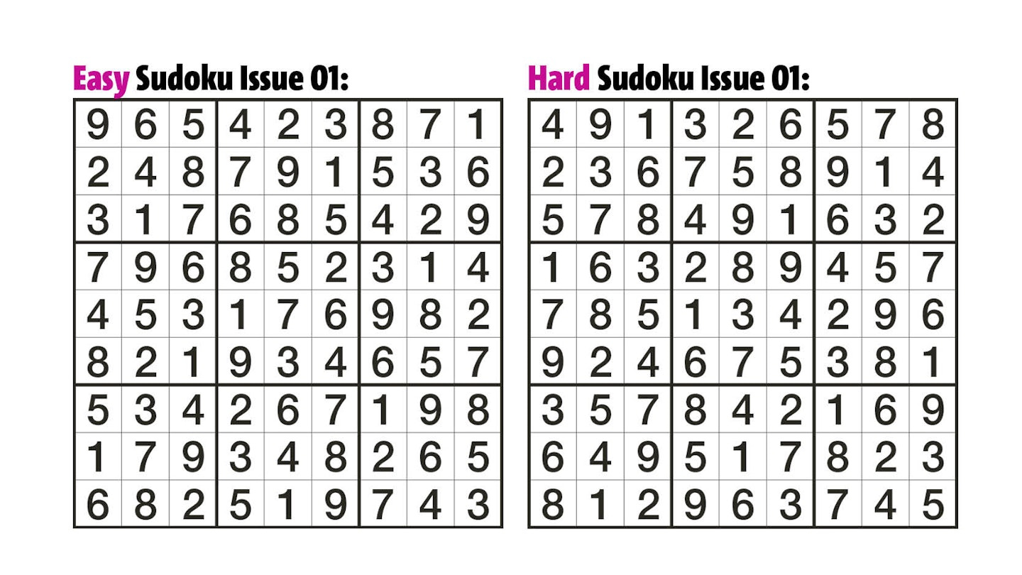 Sudoku Answers Issue 01