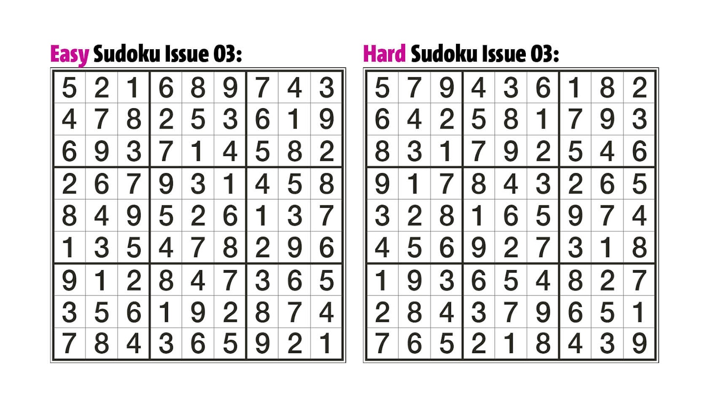 Sudoku Answers Issue 3