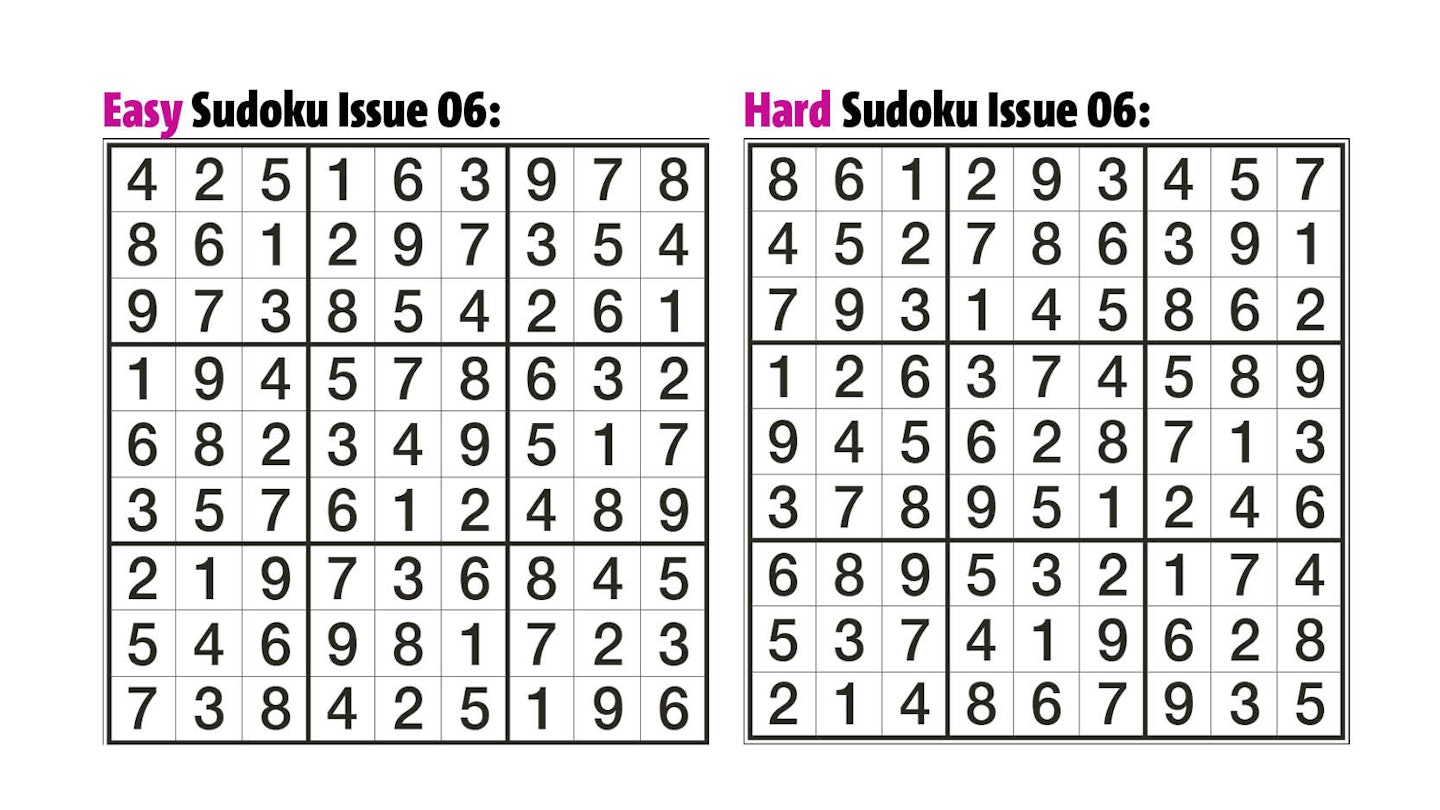 Sudoku Answers Issue 6