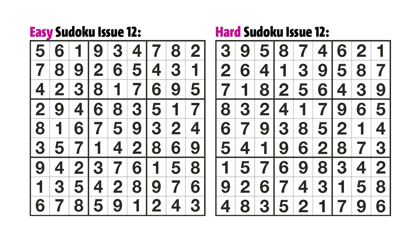 Sudoku Answers Issue 12
