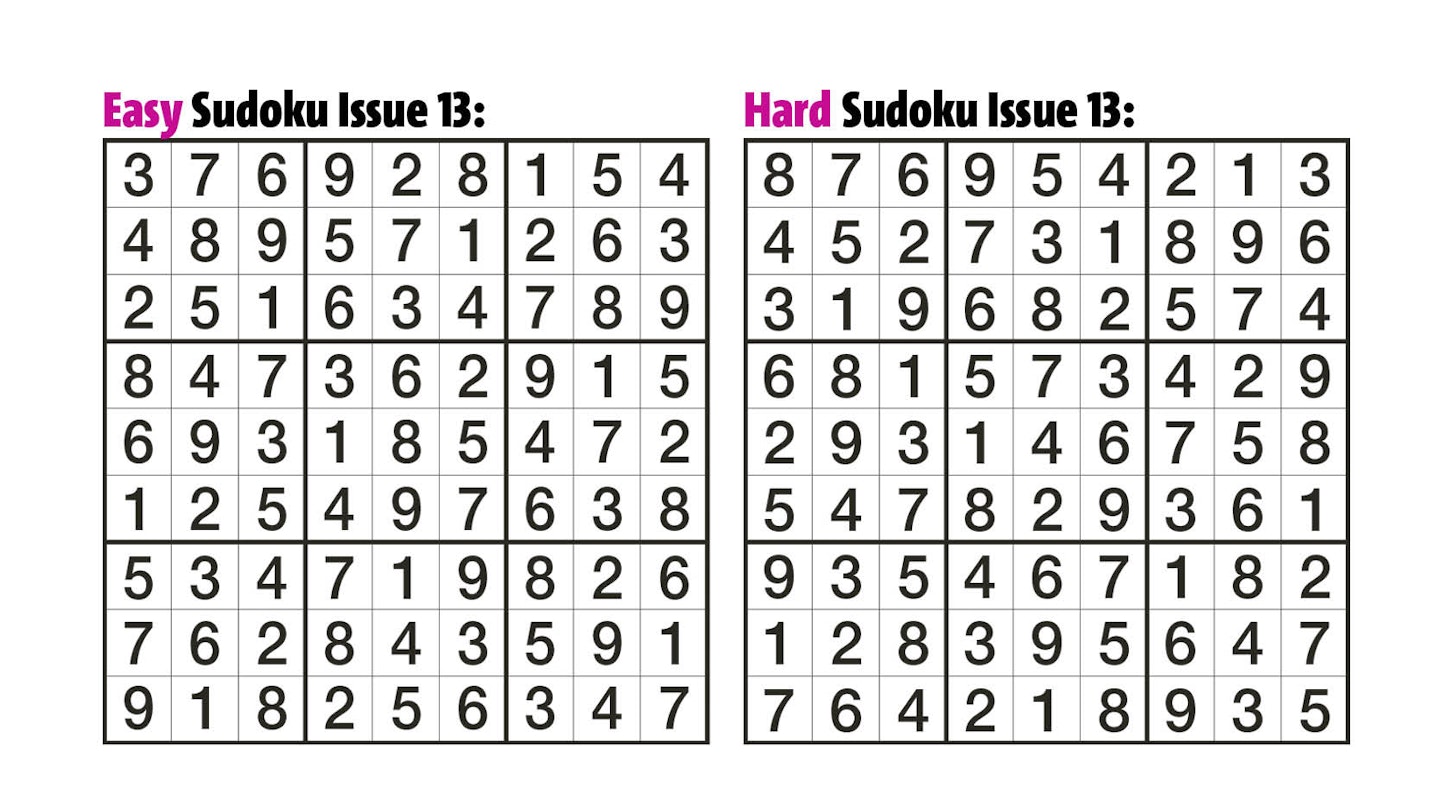 Sudoku Answers Issue 13