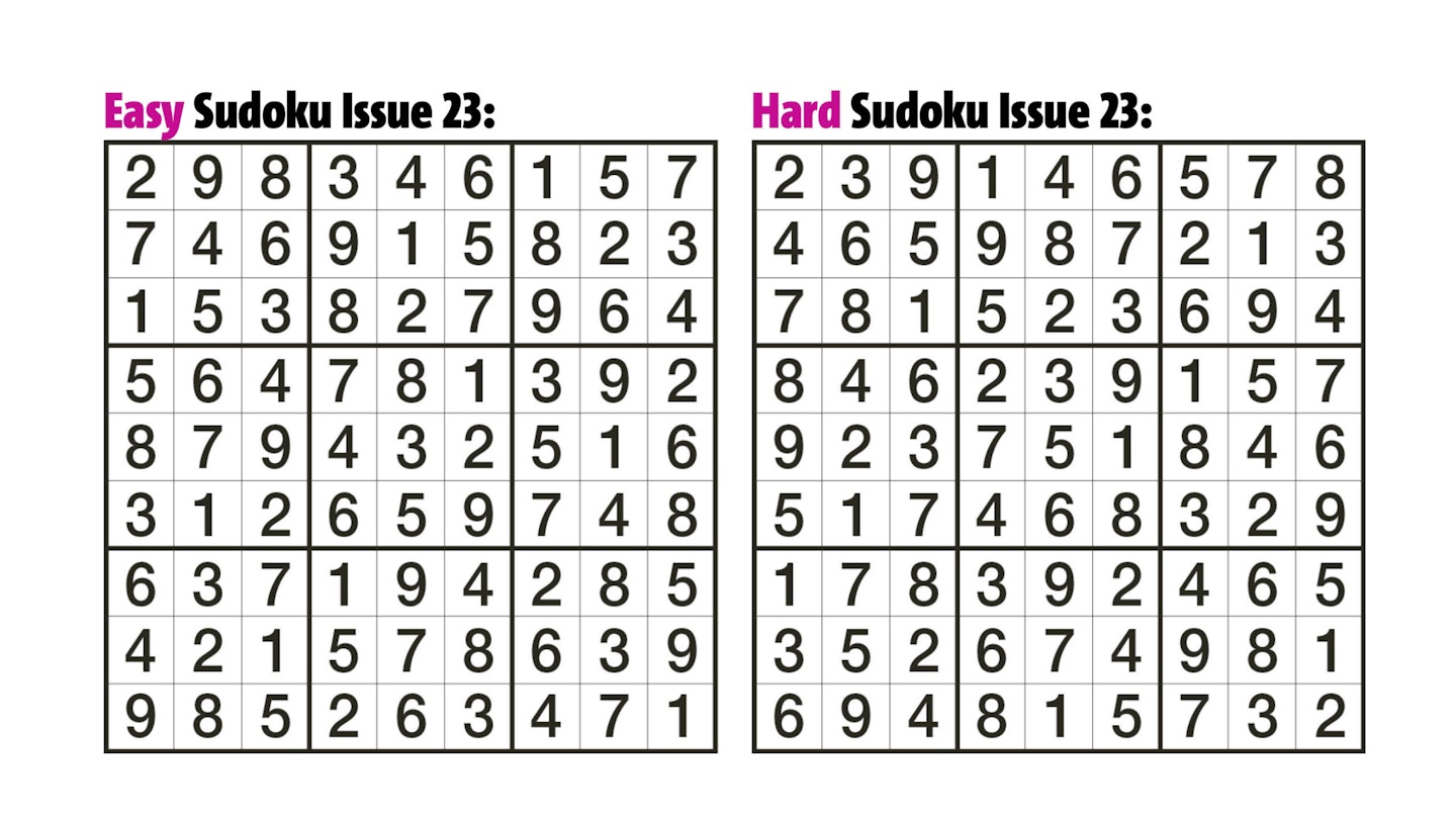 Sudoku Answers Issue 23