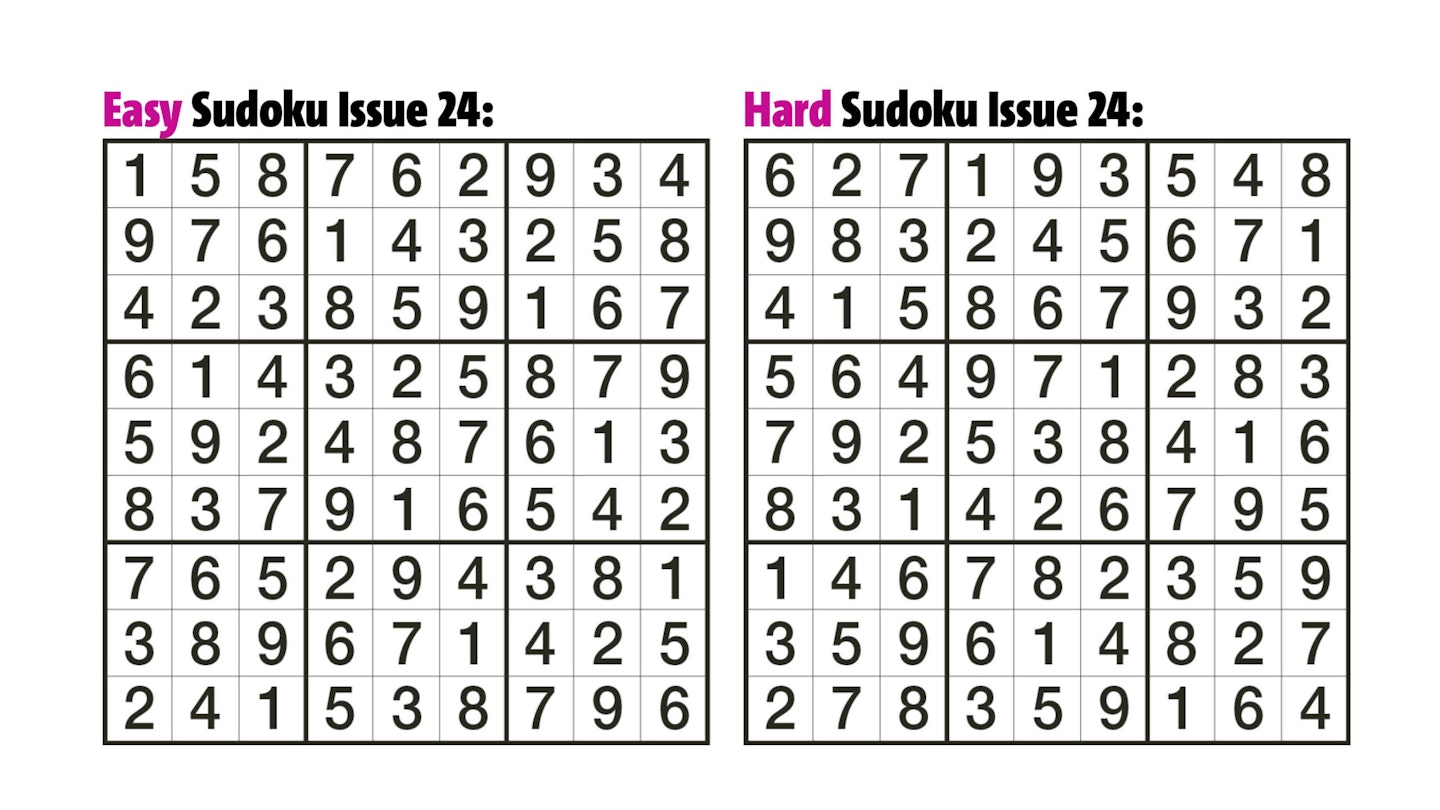 Sudoku Answers Issue 24