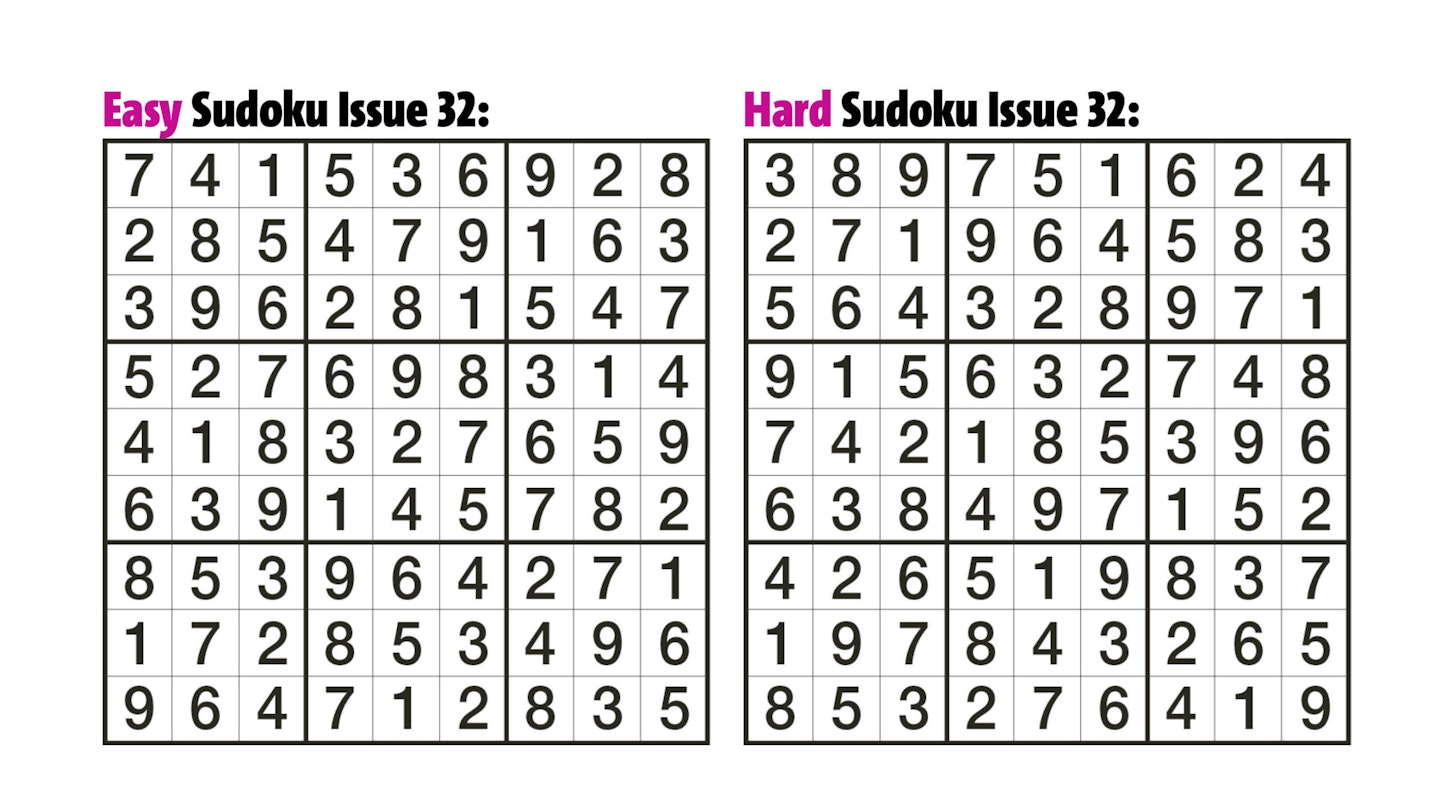 Sudoku Answers Issue 32