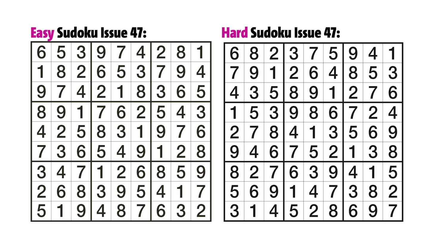 Sudoku Answers Issue 47