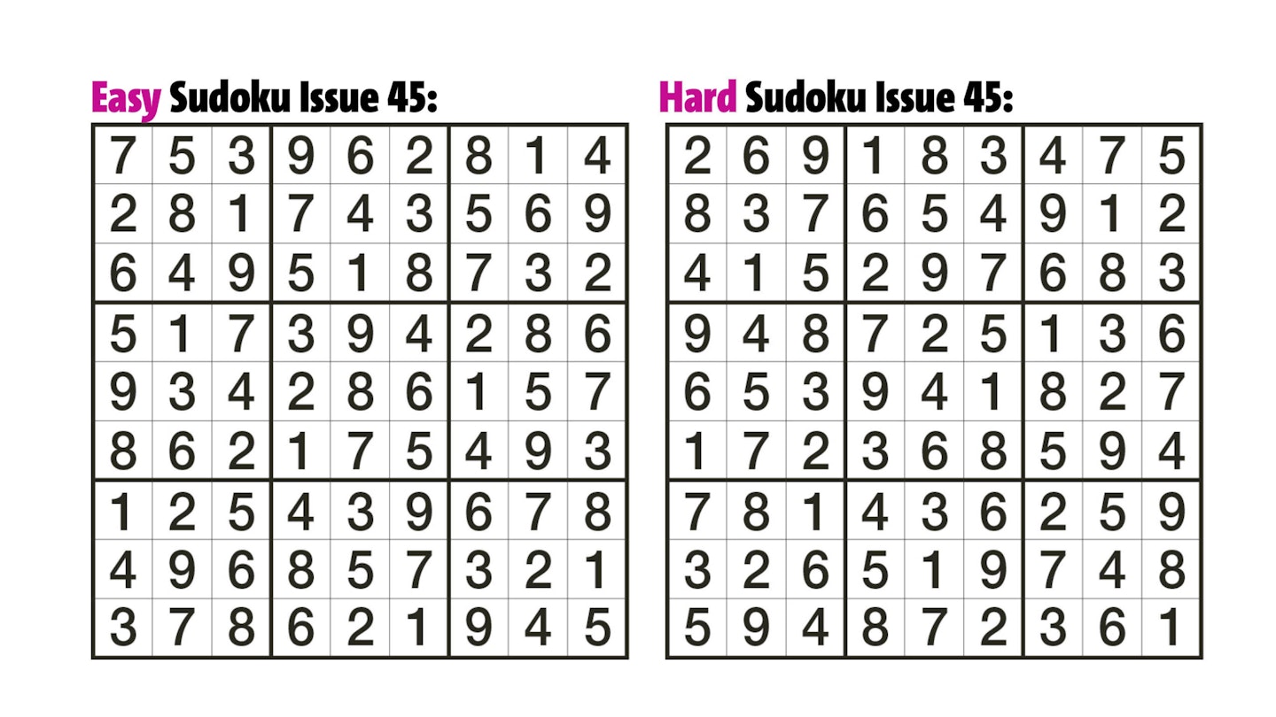 Sudoku Answers Issue 45/46