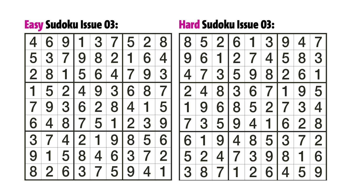 Sudoku Answers Issue 03