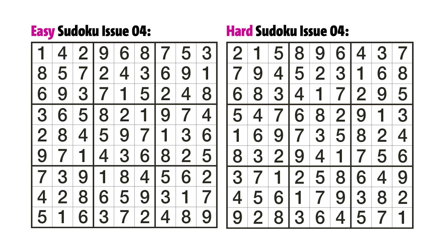 Sudoku Answers Issue 04