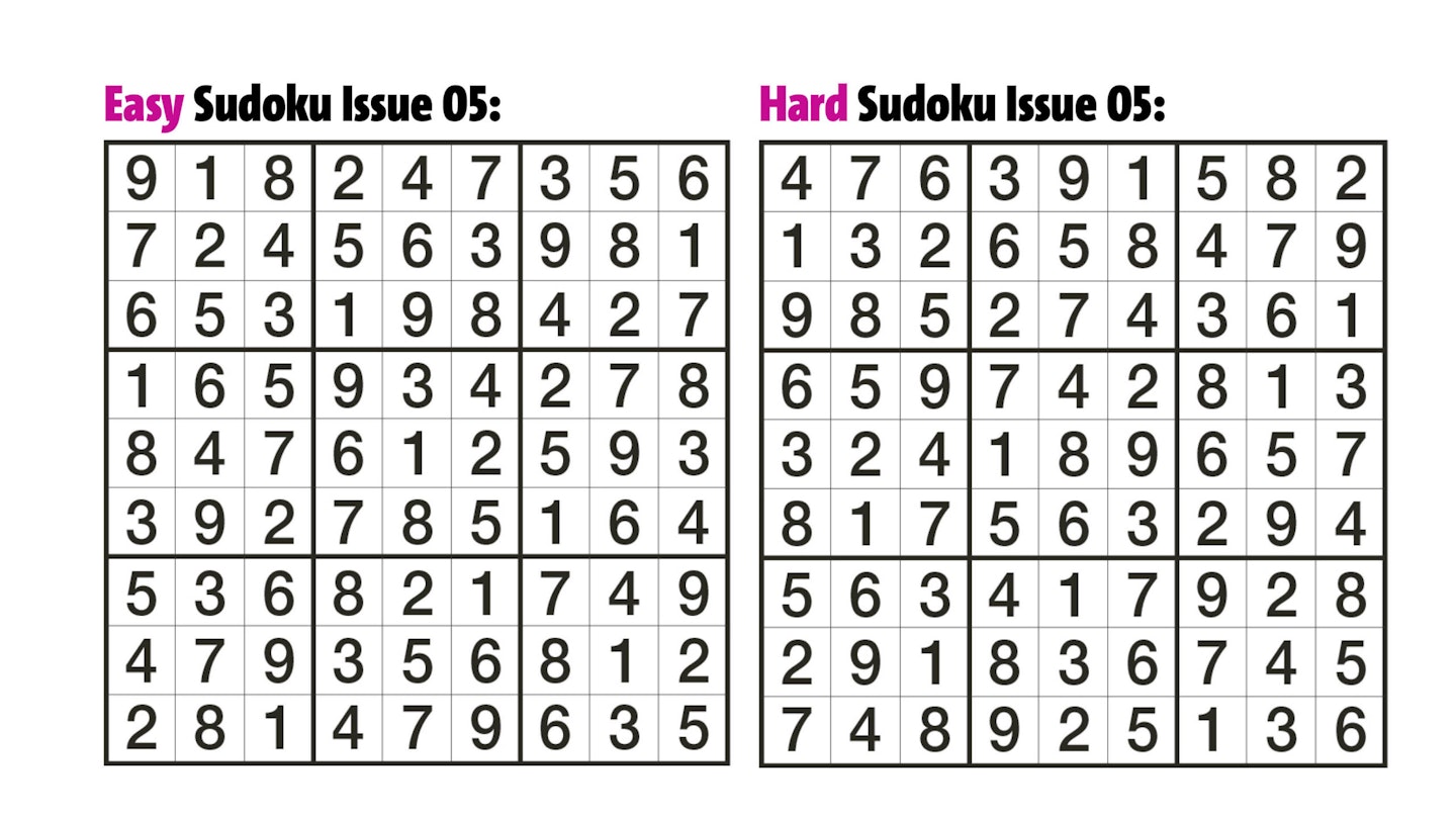 Sudoku Answers Issue 05